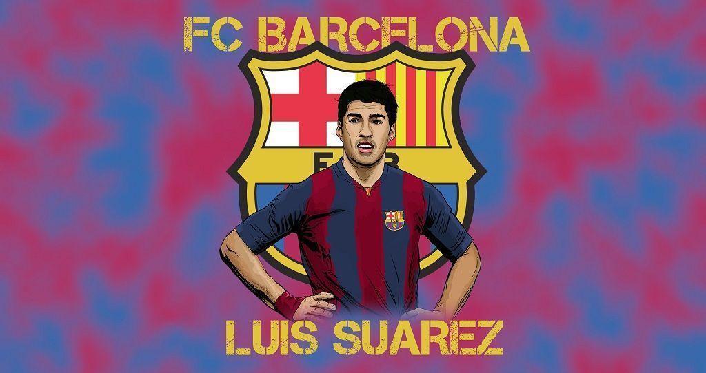 Luis Suarez Cartoon Barcelona Wallpaper