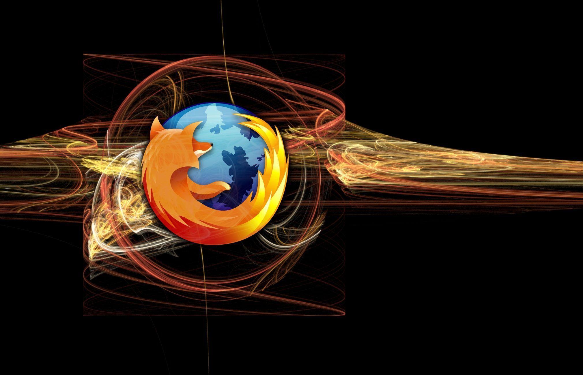 Mozilla Firefox Lines Art Wallpaper Wide or HD