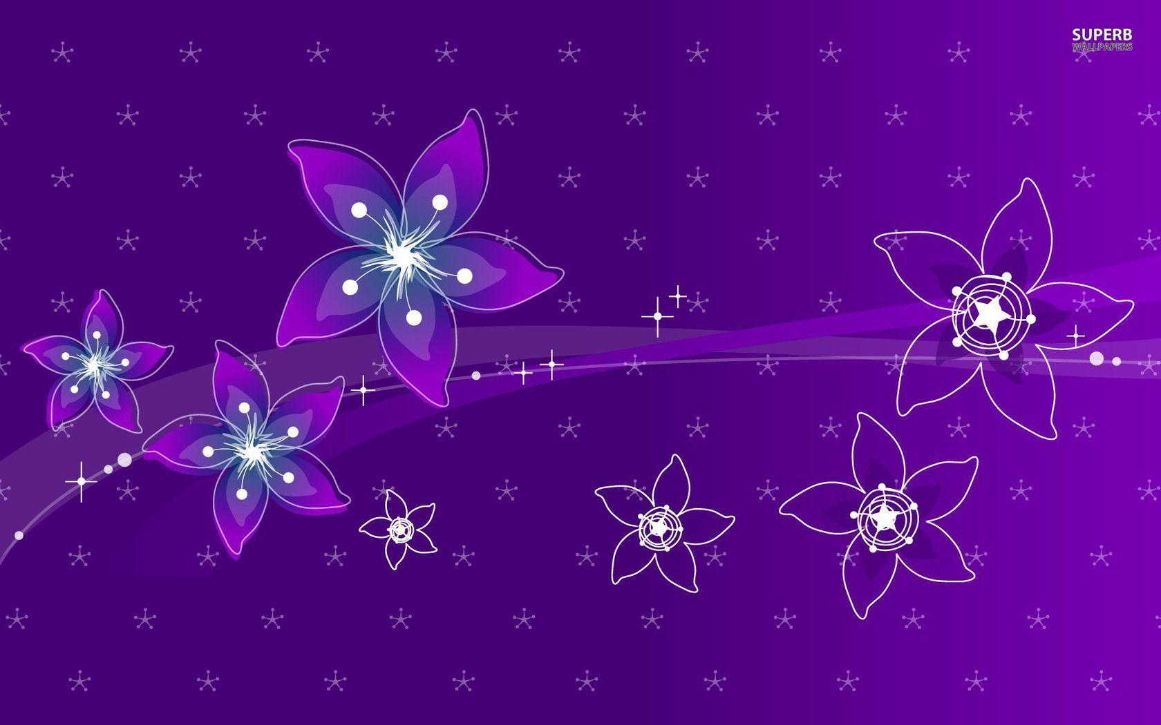 Purple flowers wallpaper wallpaper - #