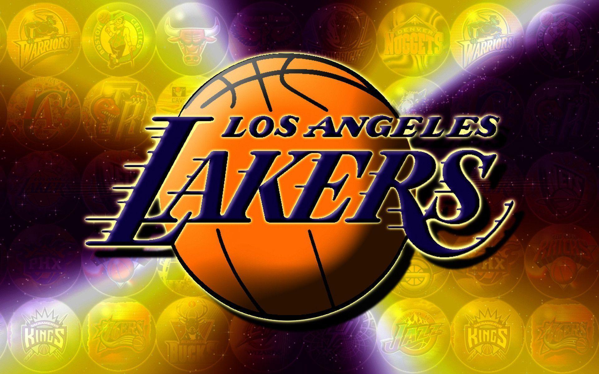 LA Lakers 3D logo Wallpaper. Download Background Wallpaper Free
