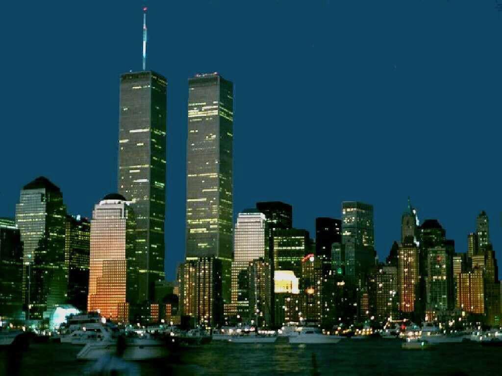 New York Twin Towers 1024x768 wallpaper
