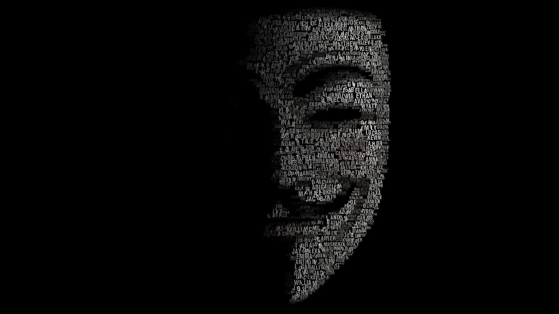 Wallpaper anonymous, anonymous, hacker attack, mask, background
