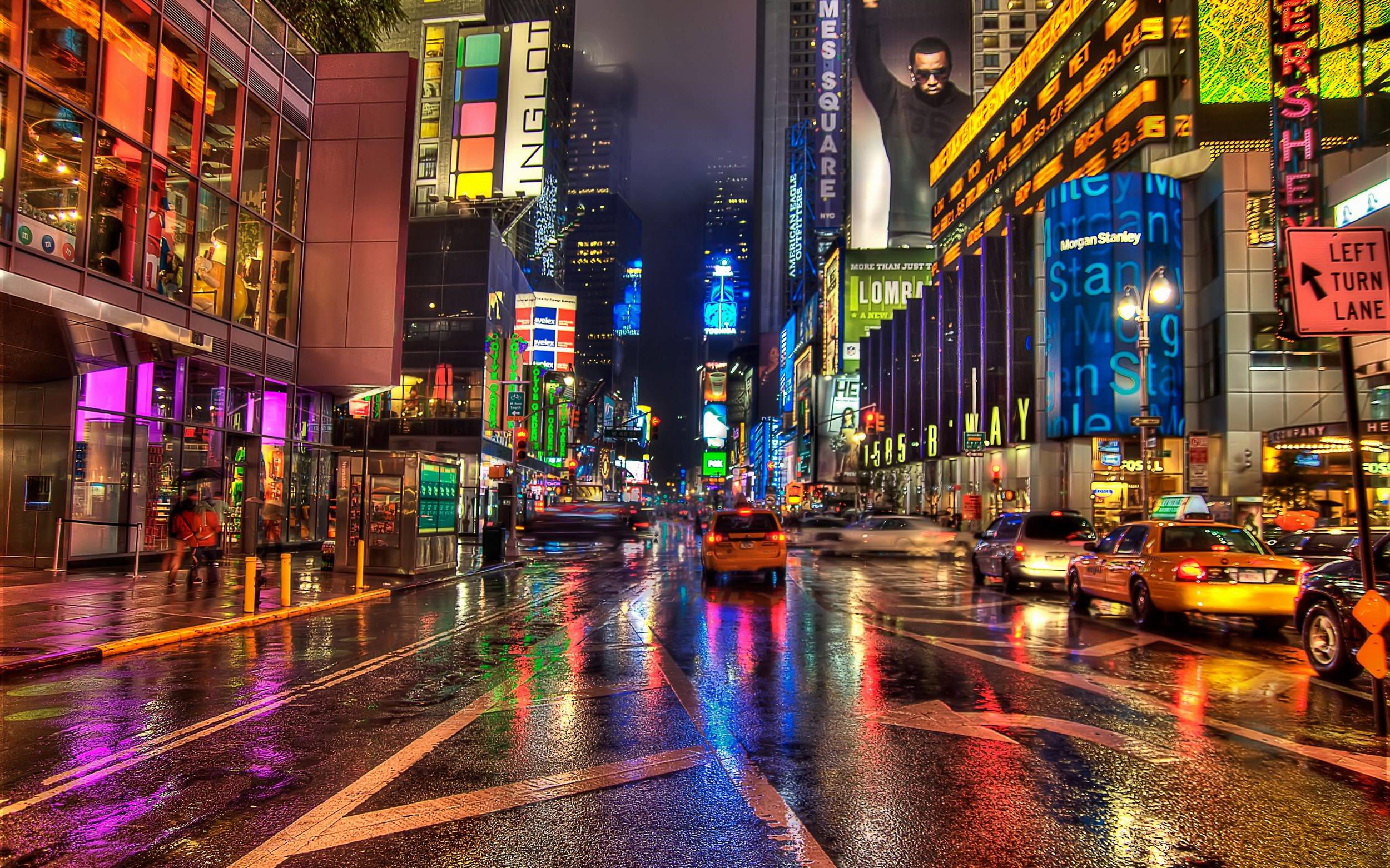 new york city times square at night