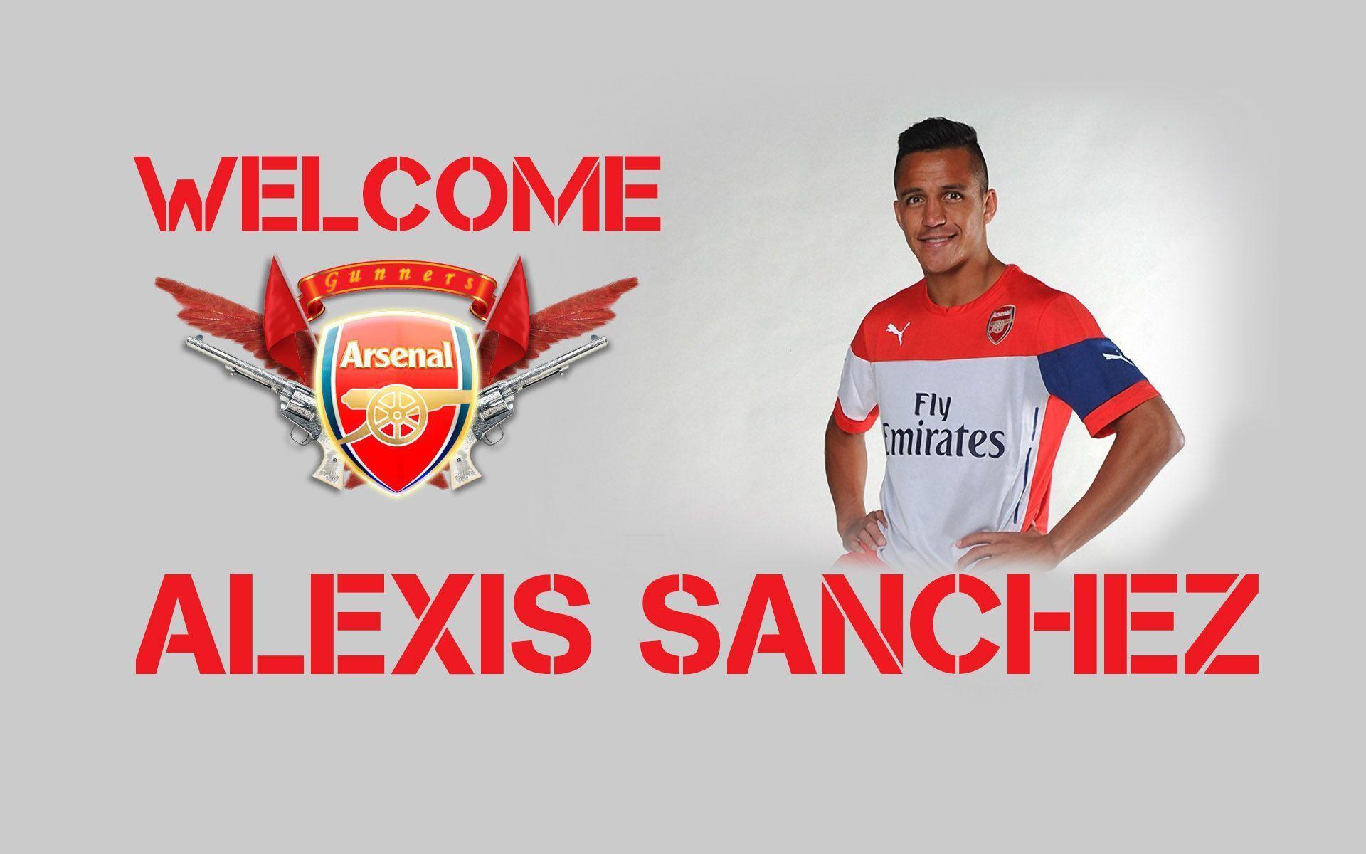 Alexis Sanchez Arsenal FC 2014 -15 Puma Shirt Wallpaper Wide or HD
