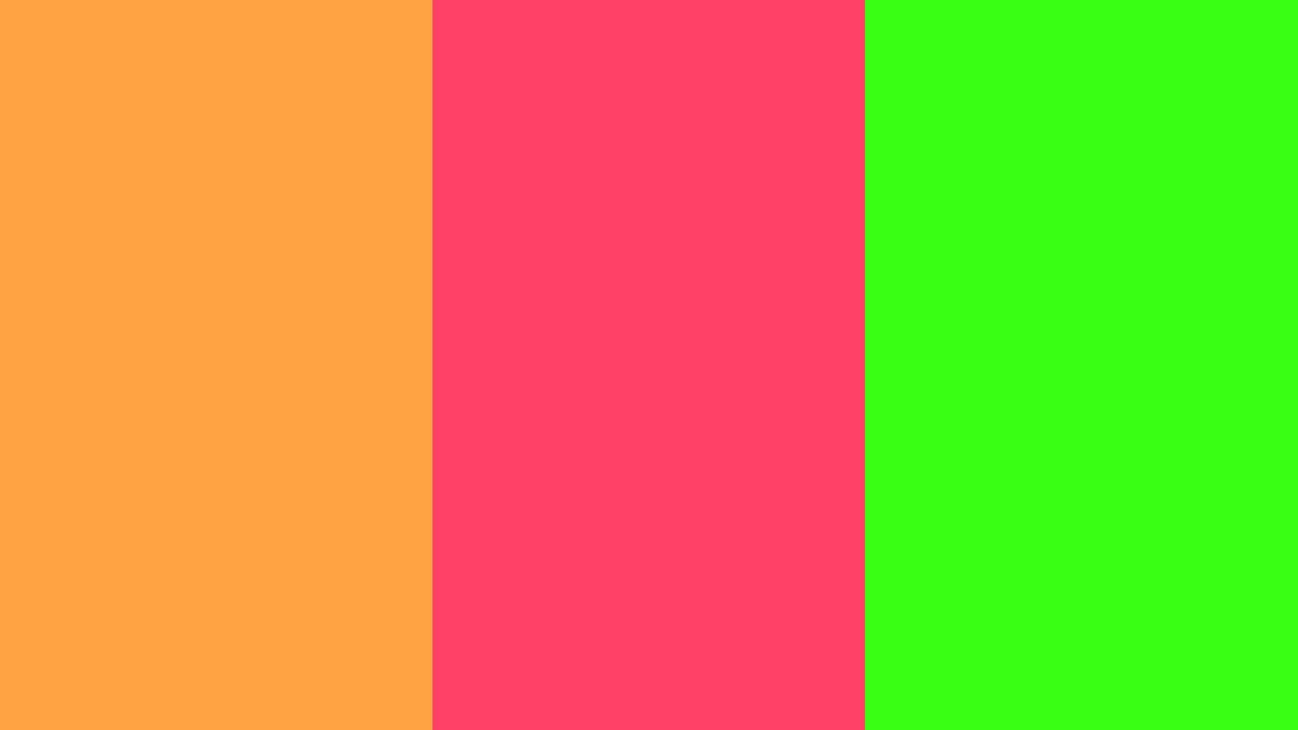 Neon Carrot, Neon Fuchsia and Neon Green Three Color