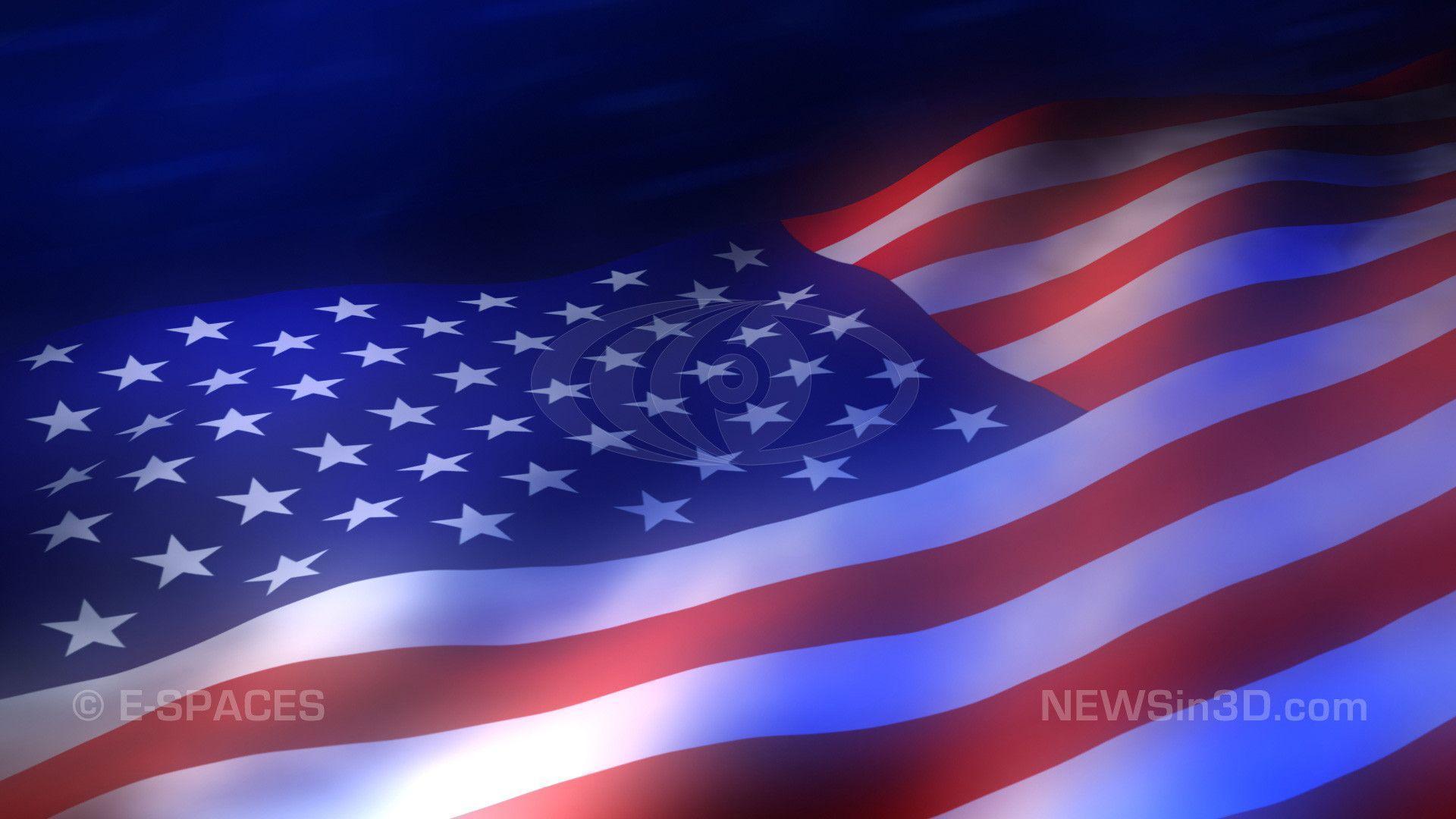 American Flag Looping Animated Background