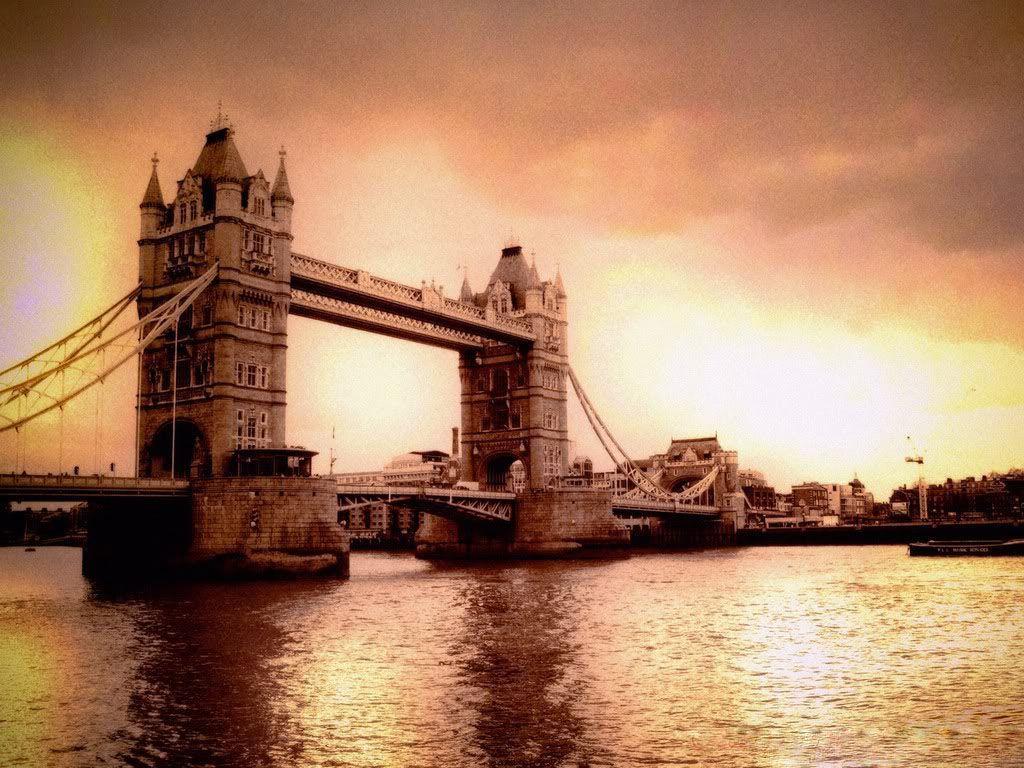 London Bridge Sephia Wallpaper 1024×768