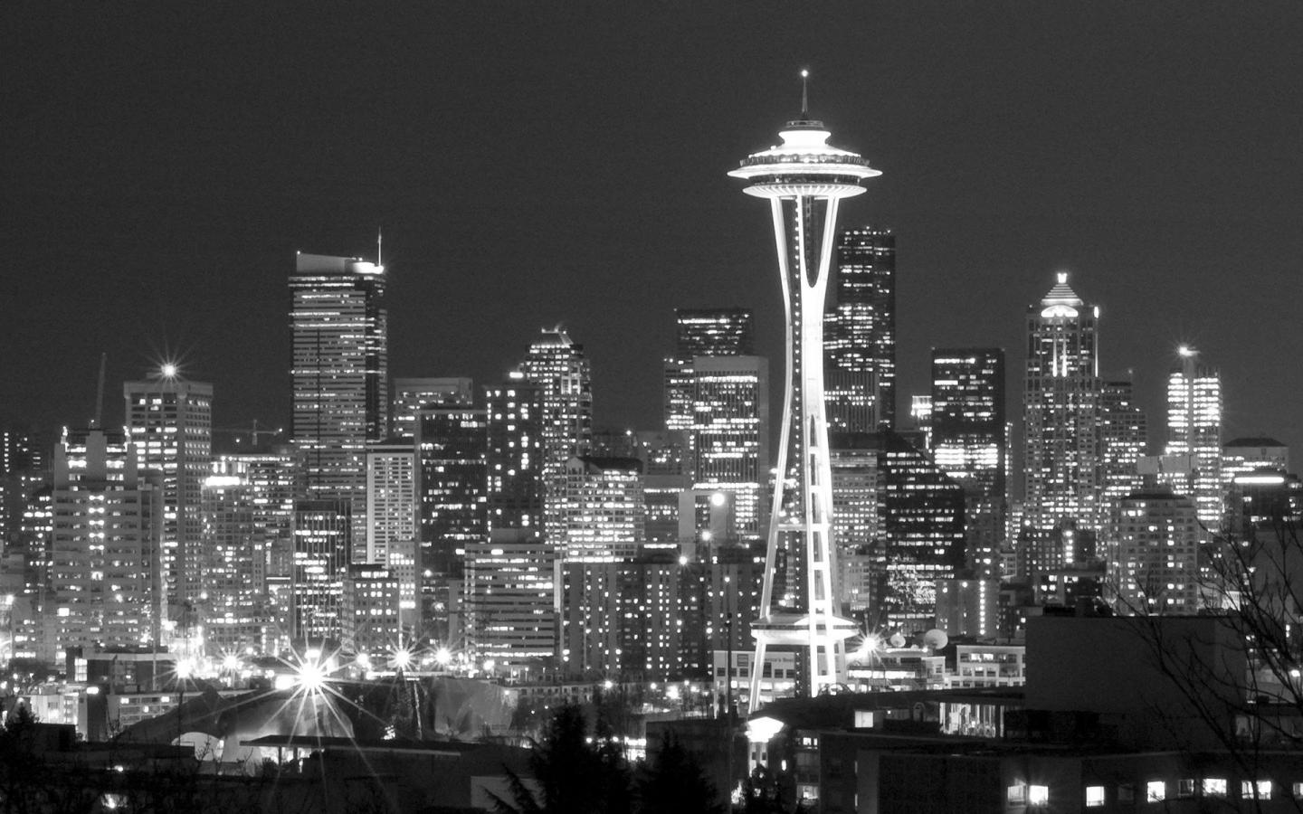 Pix For > Seattle Skyline Wallpaper Night