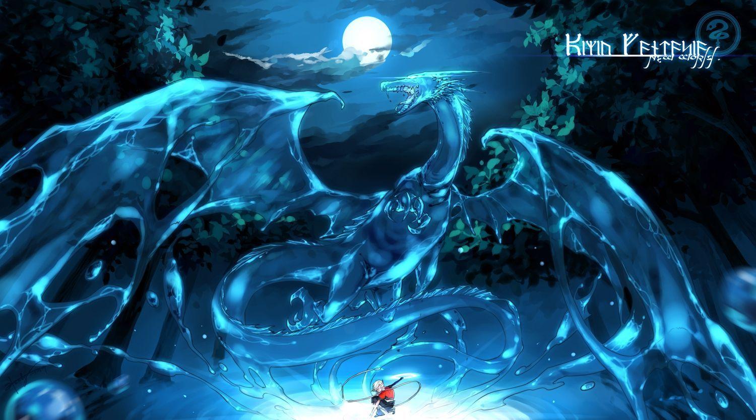 image For > Anime Water Dragon