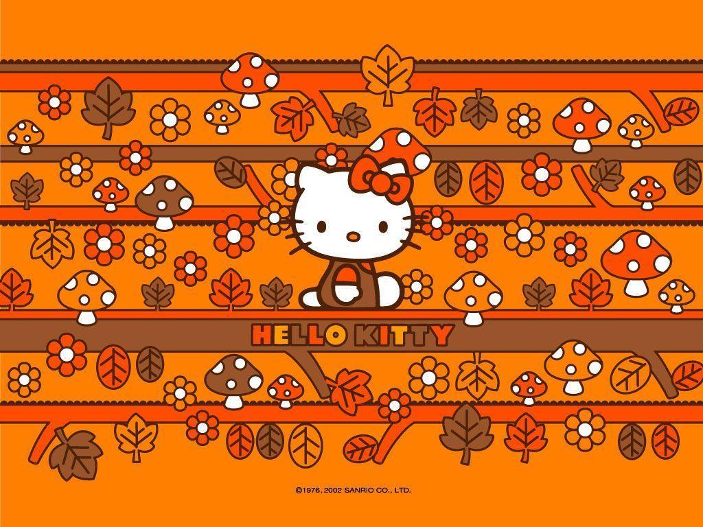 Wallpaper For > Hello Kitty Fall Wallpaper