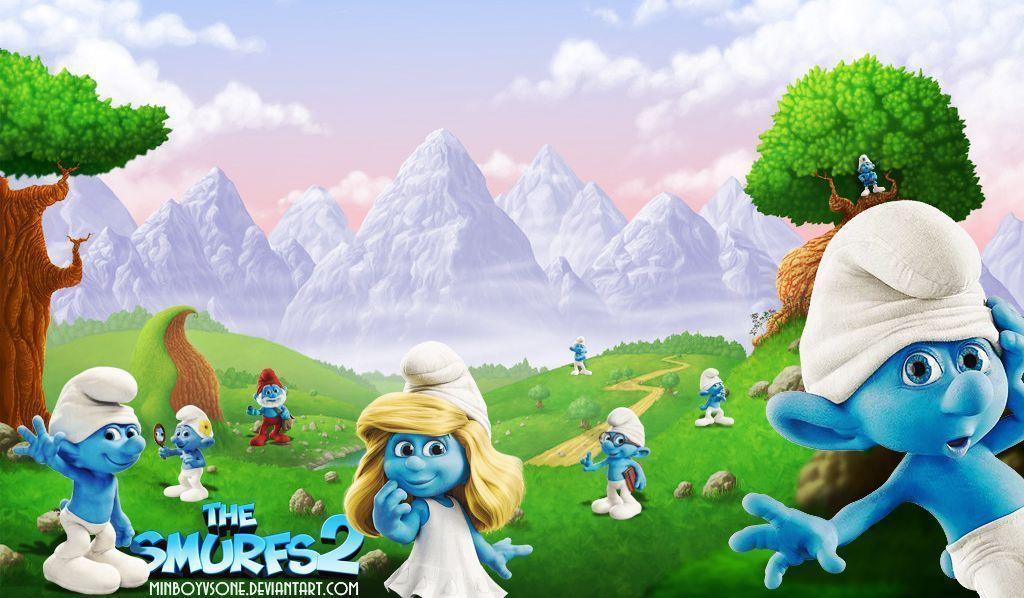 Pix For > Smurf Background