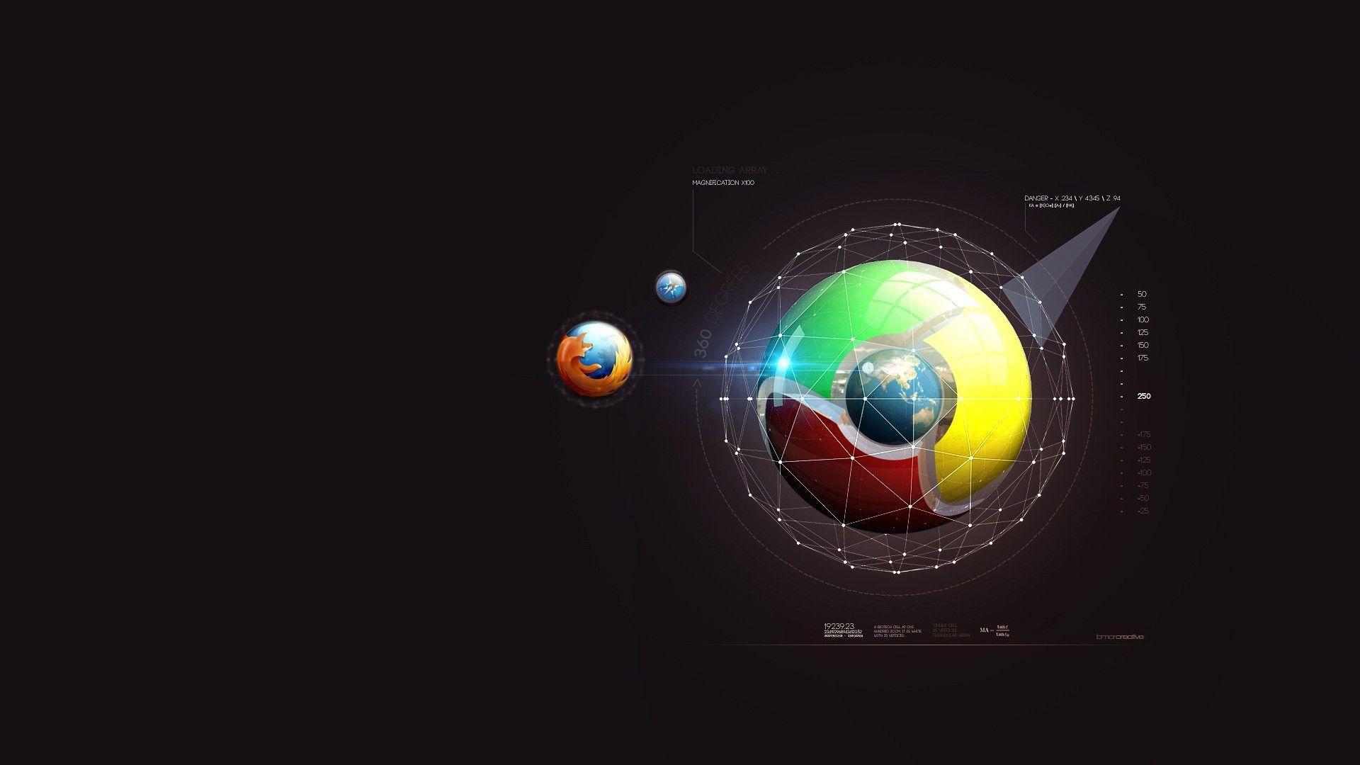 Firefox и Google chrome wallpaper and image