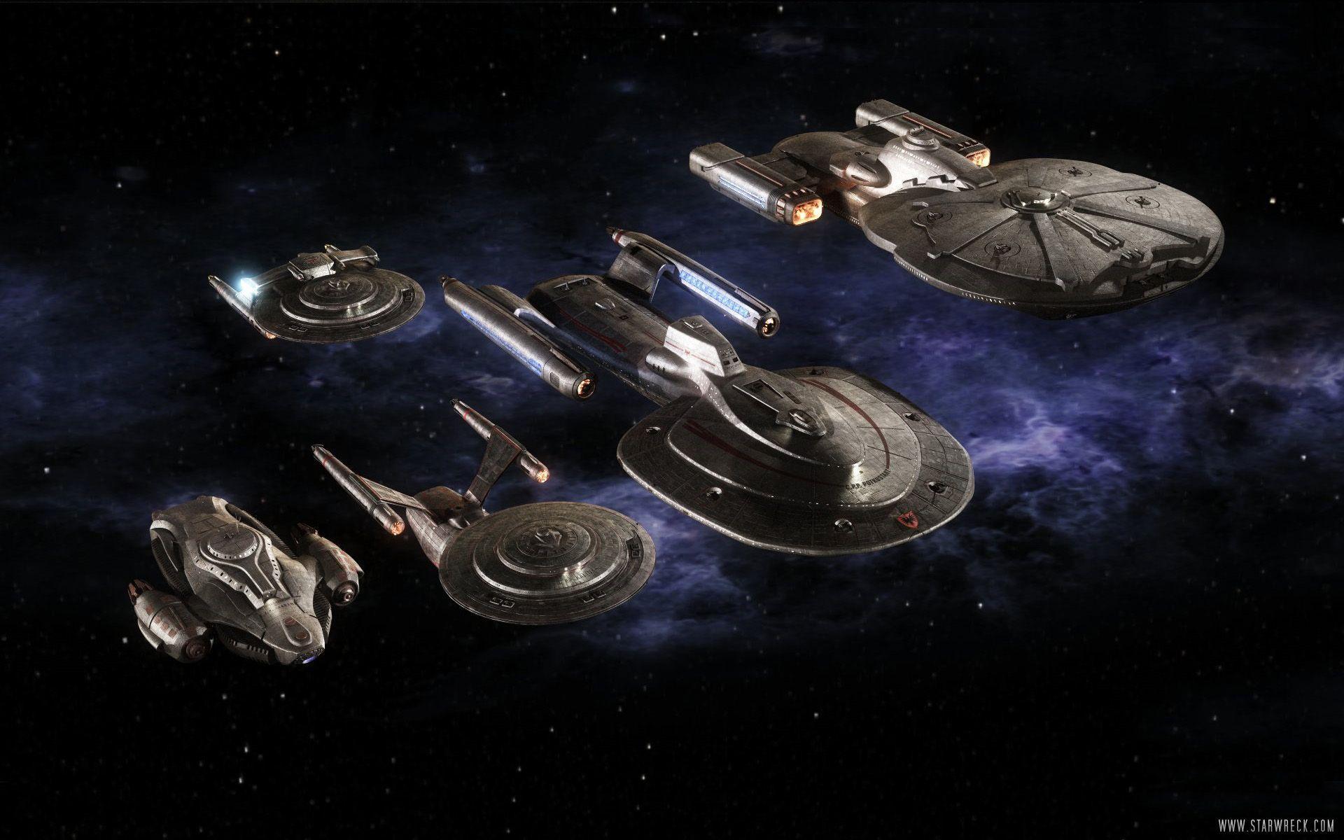 Star Trek Ships Line Wallpaper