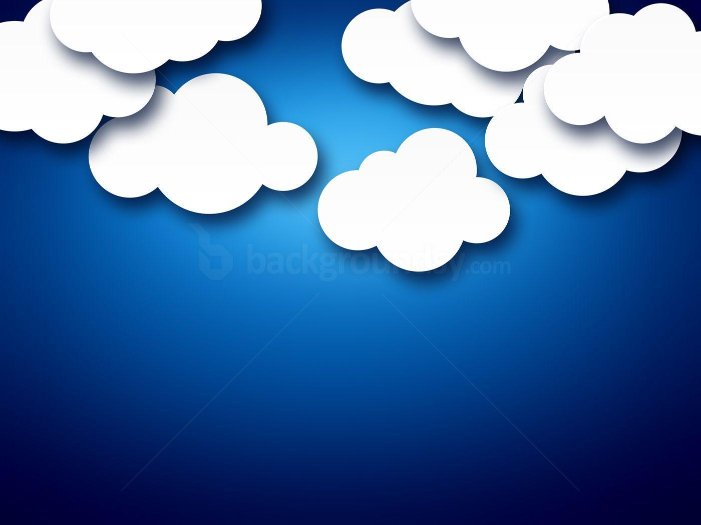 Cartoon clouds background