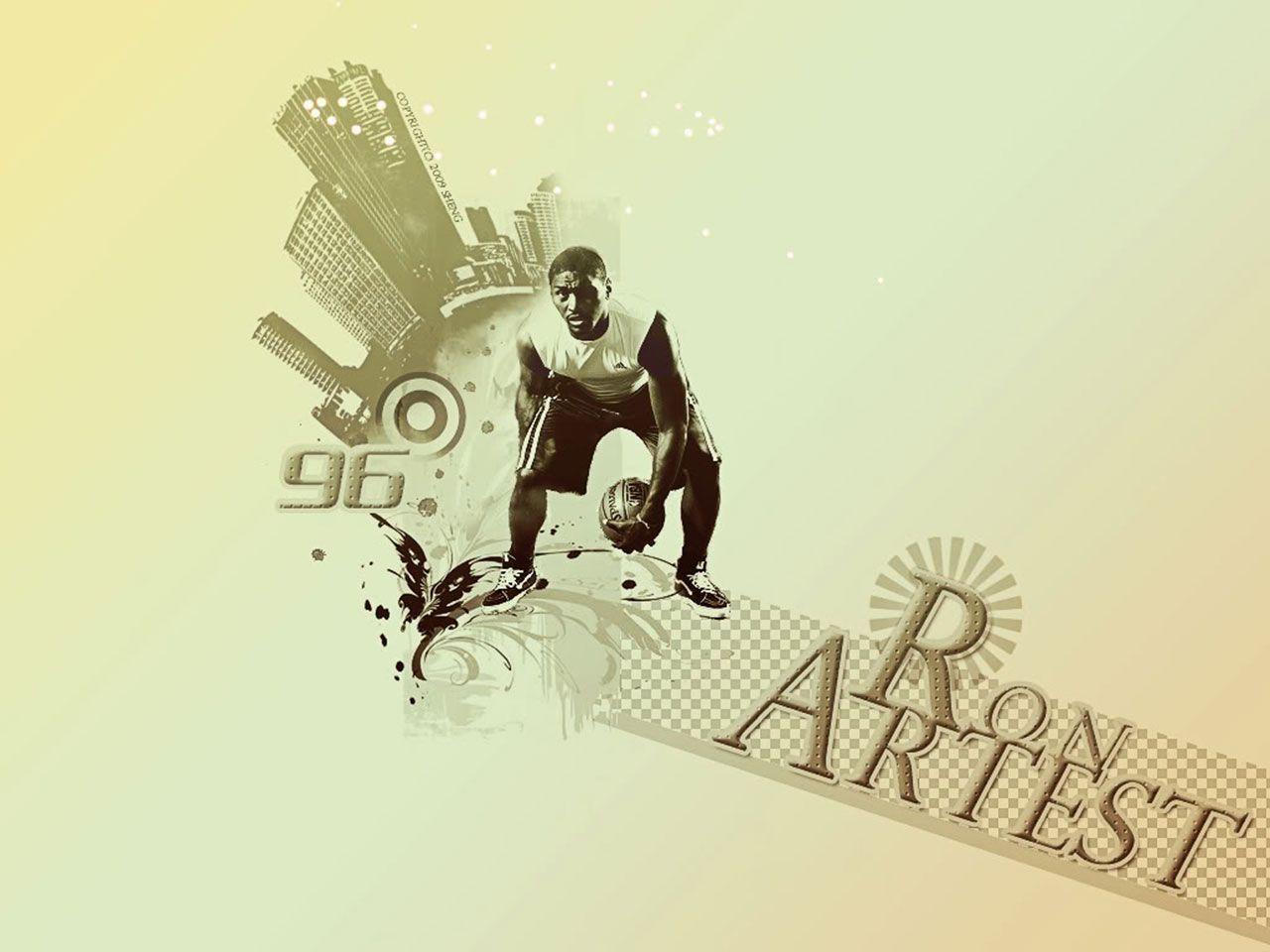Ron Artest Dribbling Wallpaper