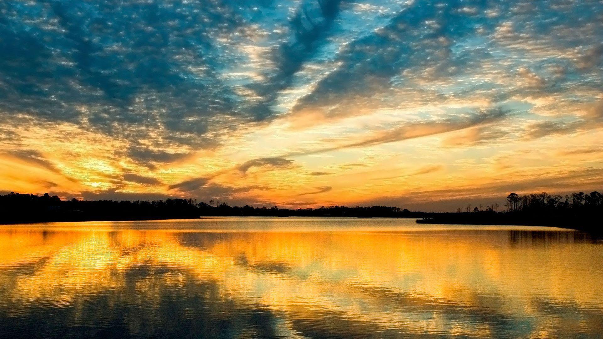 Landscape Wonderful Nature Quality Sunset Background Picture