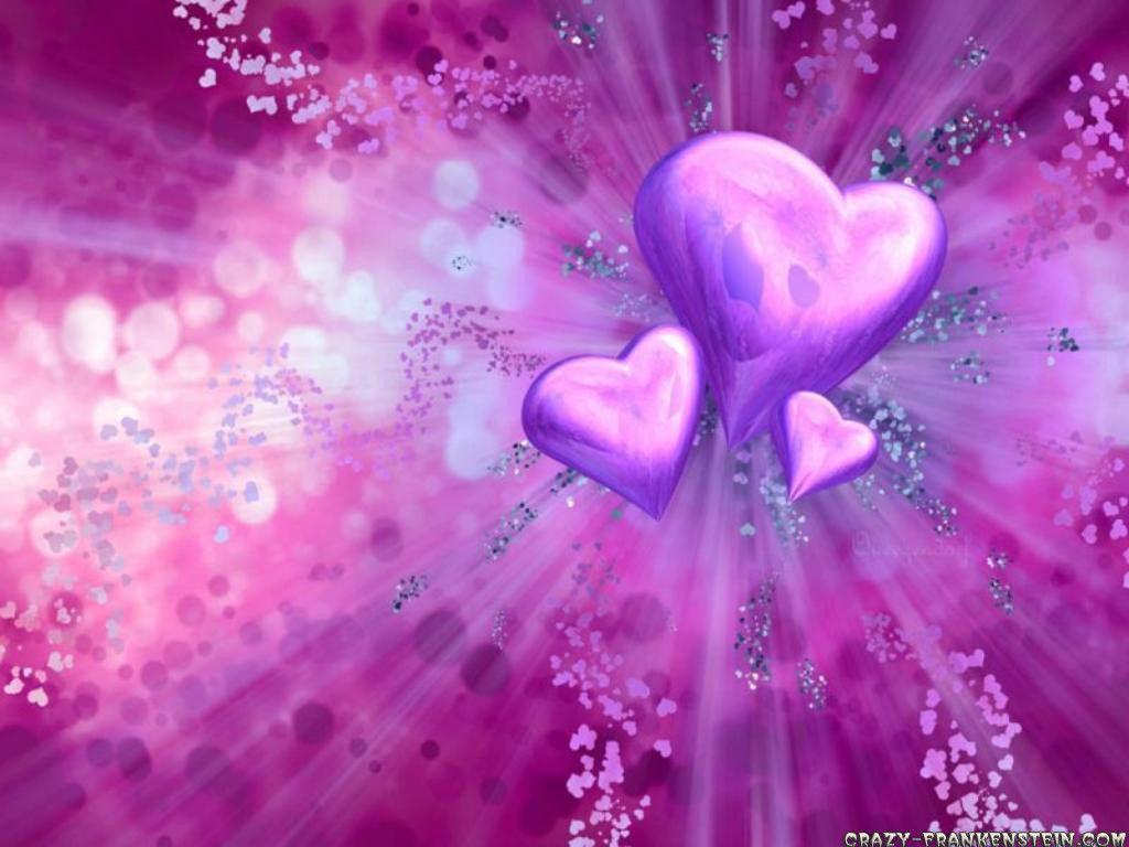 Wallpaper Desk, Beautiful purple heart wallpaper, purple heart