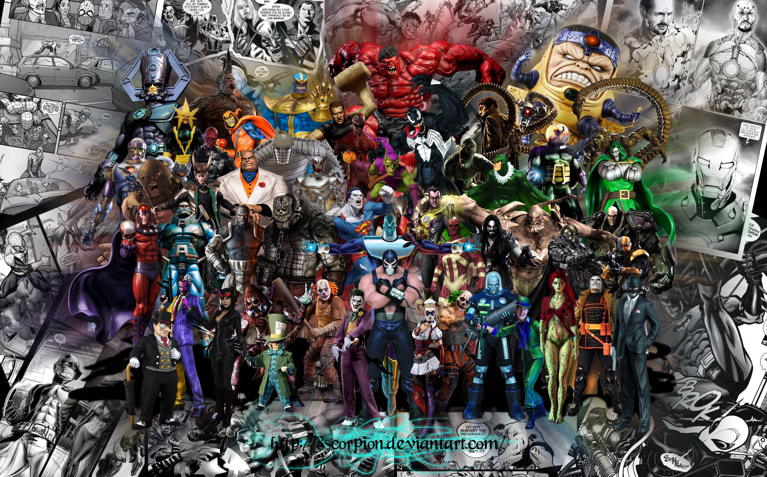 dc and marvel villains