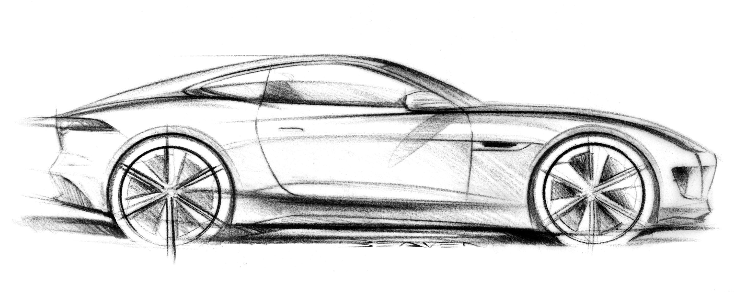Jaguar C X16 Concept Supercar Supercars Drawing Sketch Pencil