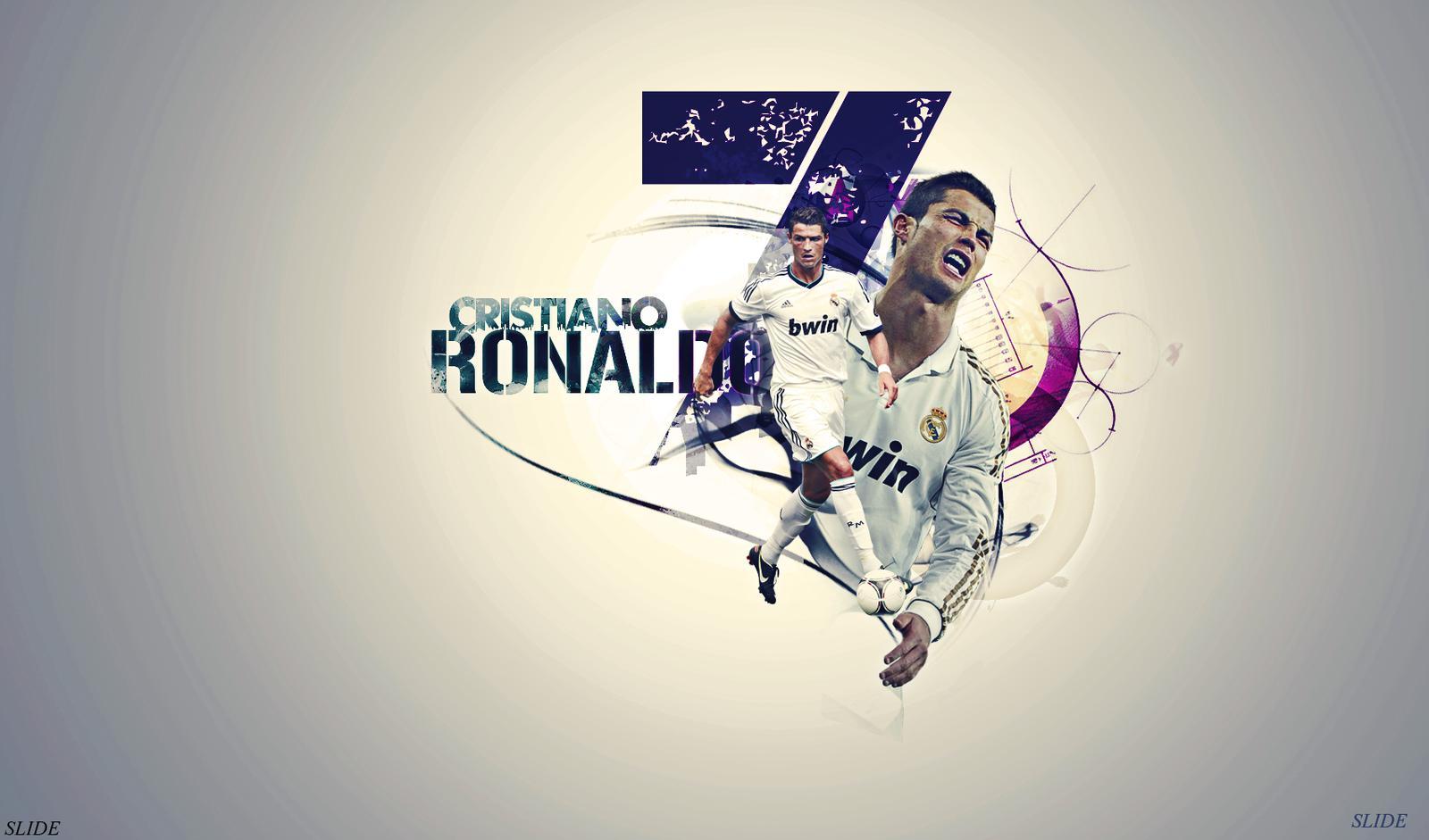 HD Cristiano Ronaldo Real Madrid Wide Background Wallpaper