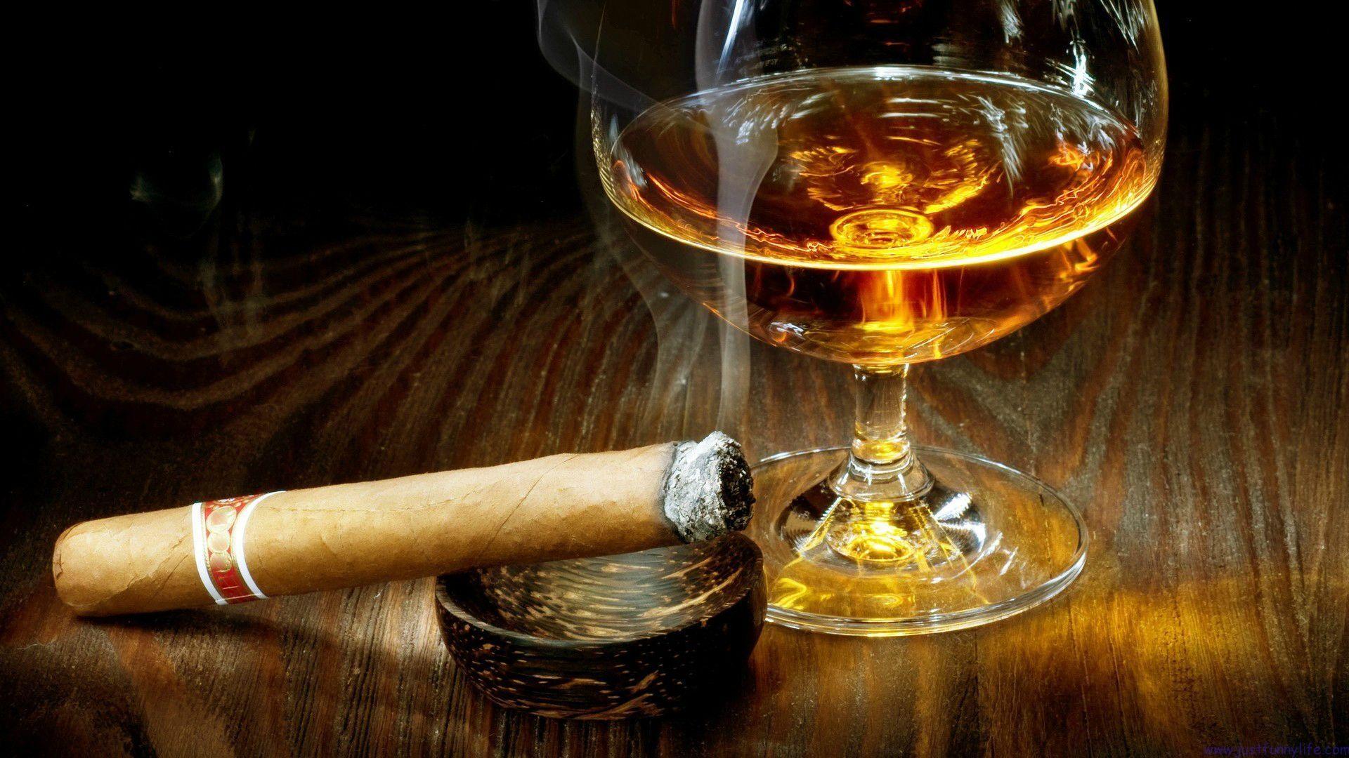 Cuban Cigar Scotch Wallpaper