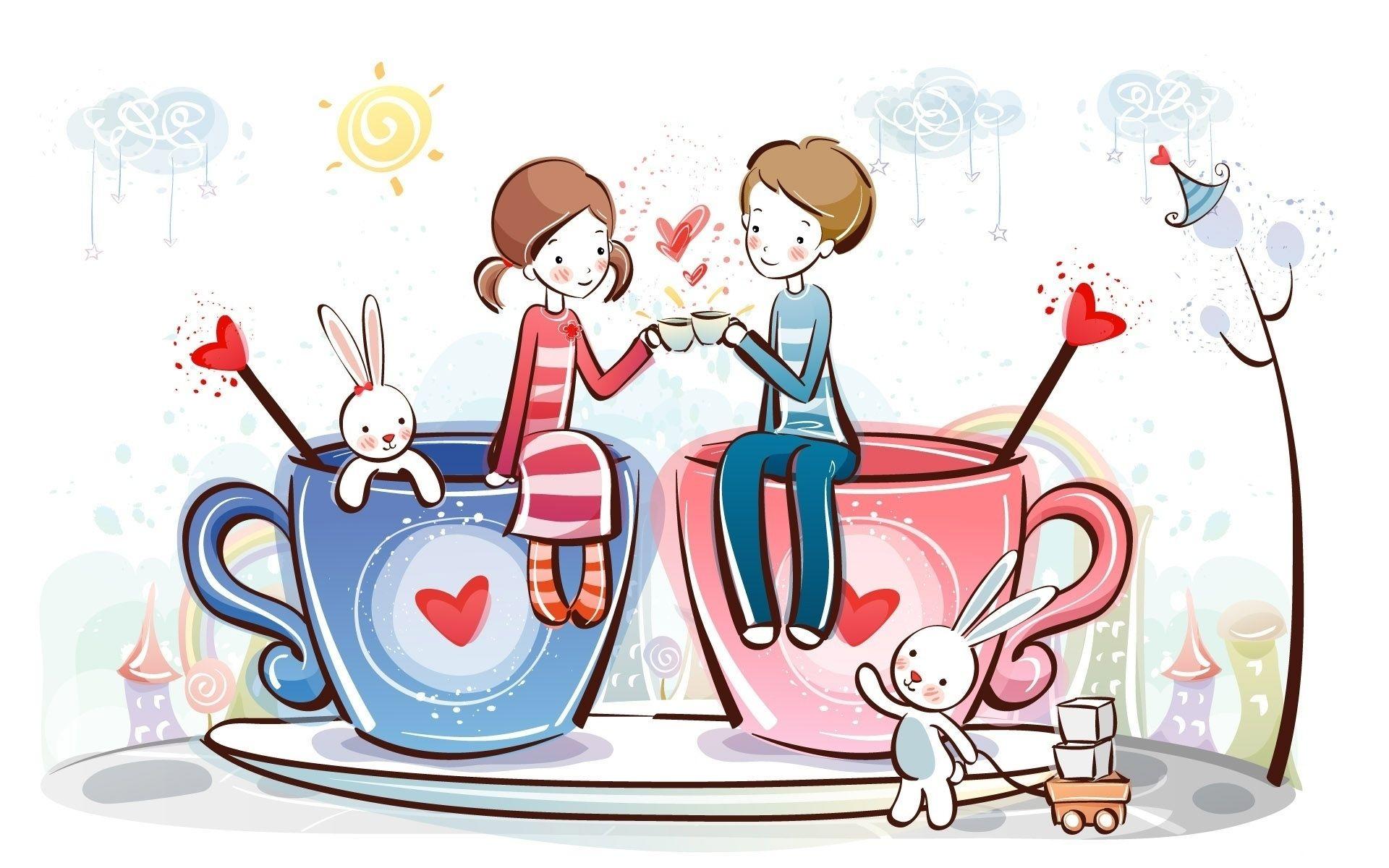 image For > Cartoon Love Wallpaper With Quotes