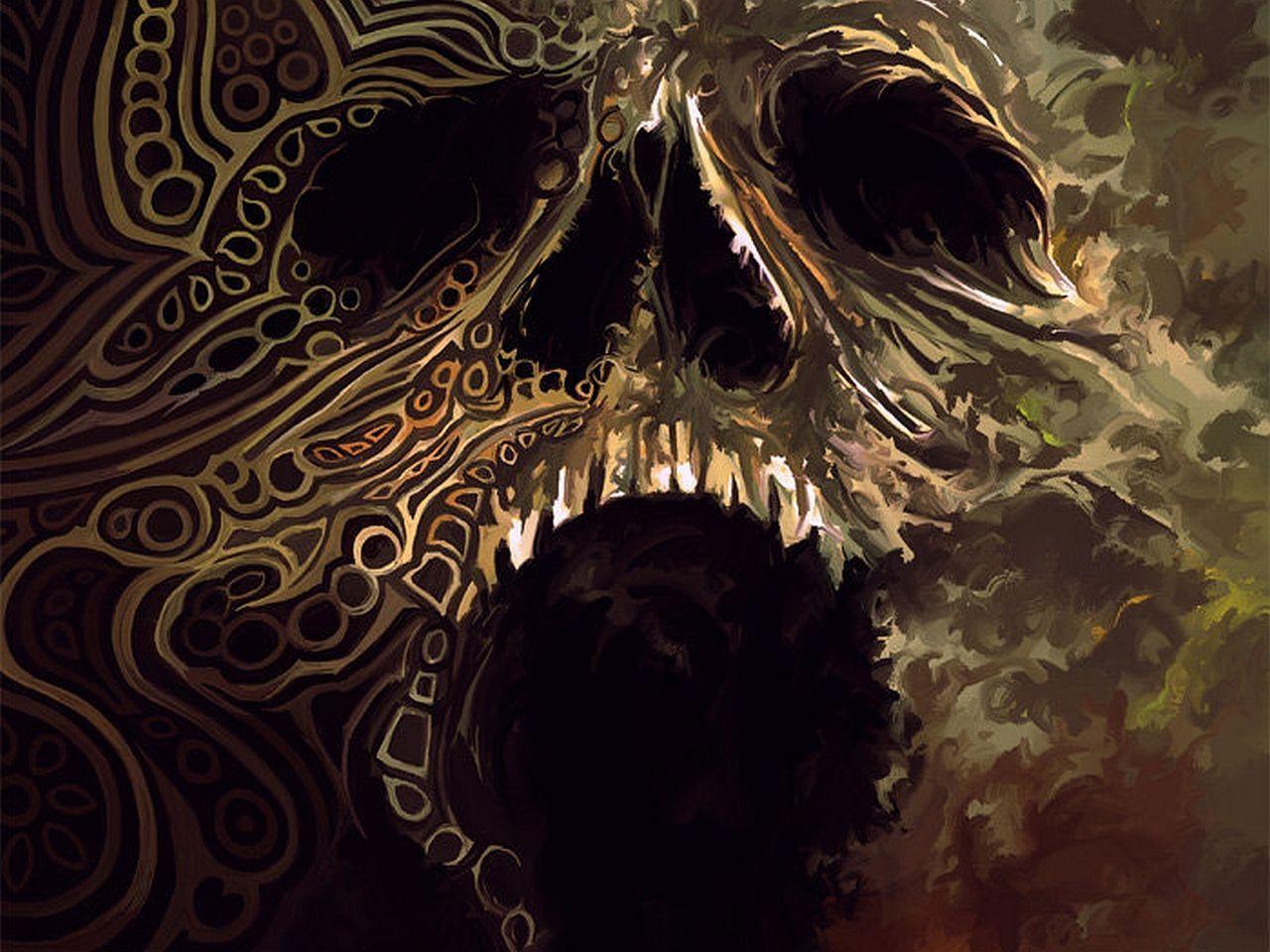 Dark Skull Wallpaper Desktop
