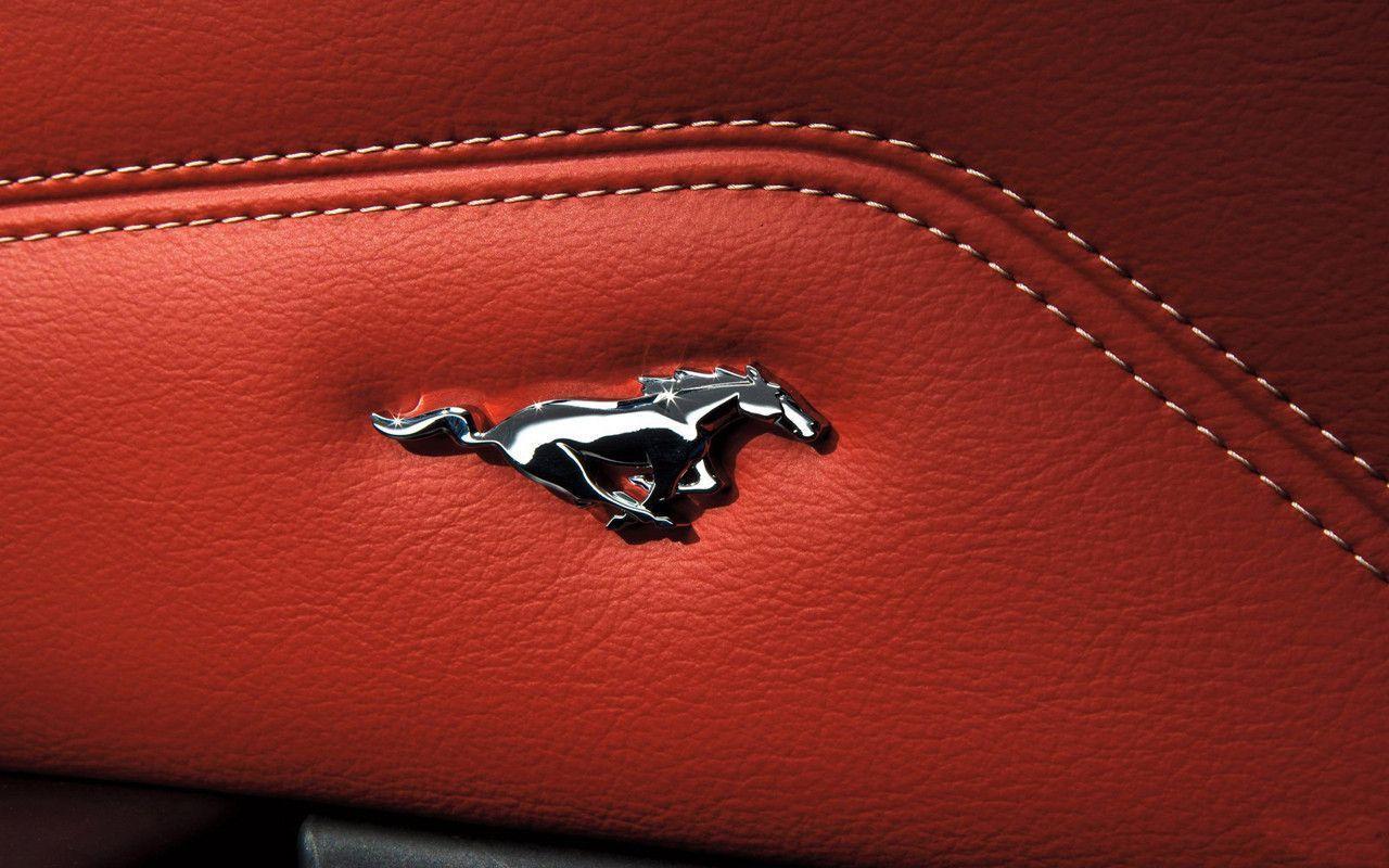 Wallpaper For > Mustang Logo Wallpaper