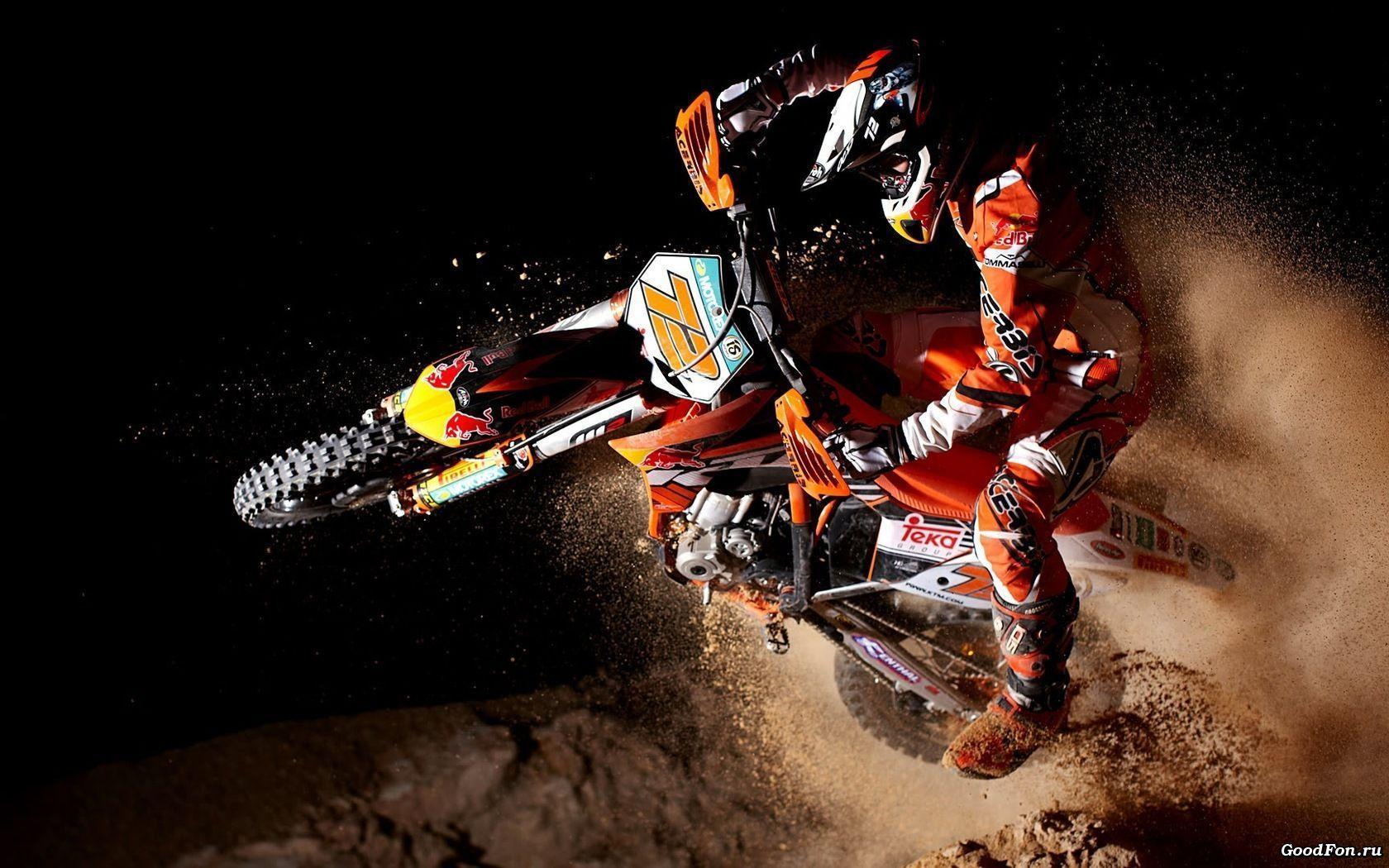 Amazing Motocross HD desktop background widescreen. HD Wallpaper