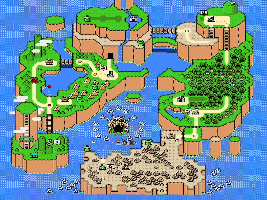 image For > Super Mario World Map Wallpaper