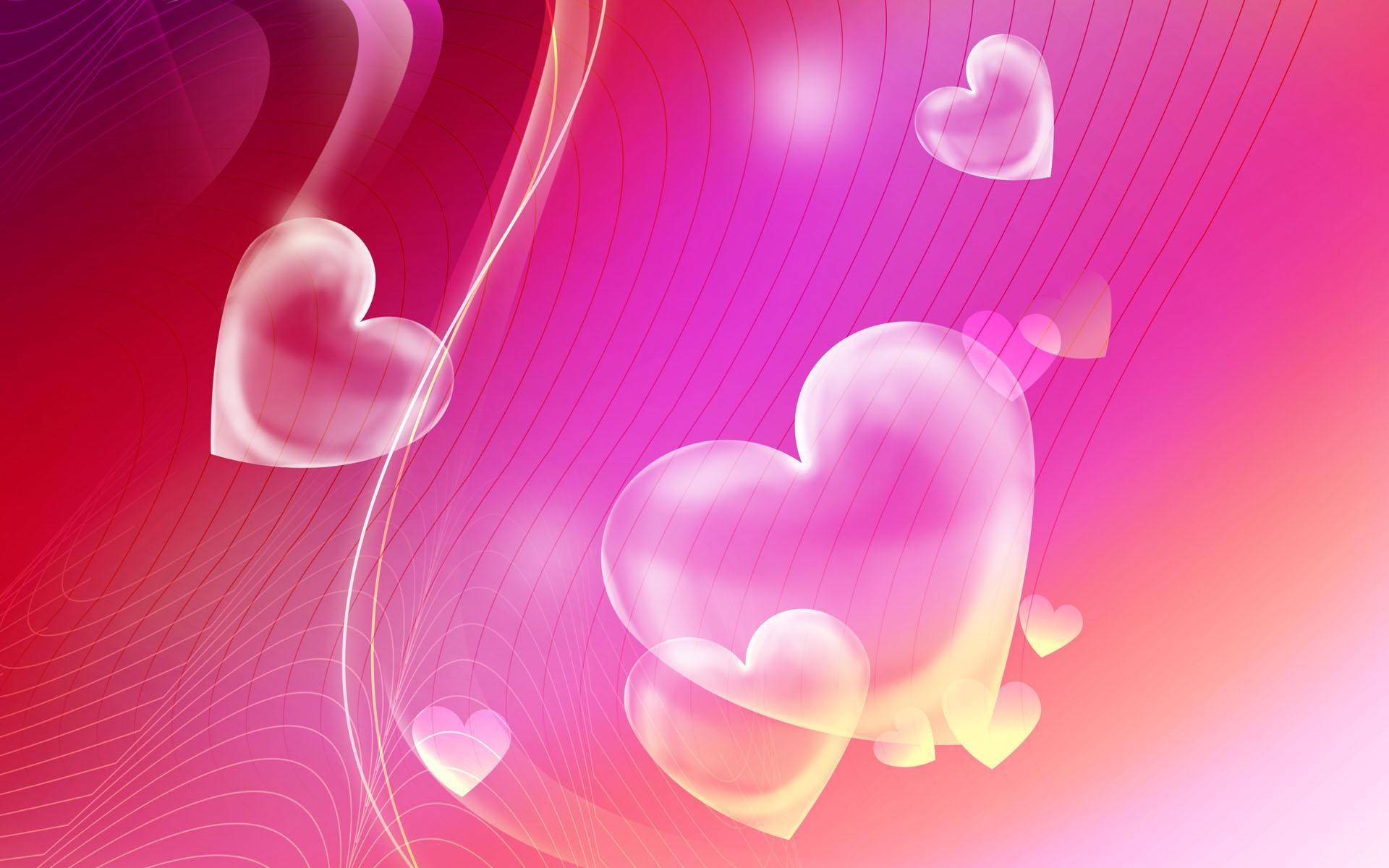 Wallpaper For > Simple Hearts Background Wallpaper