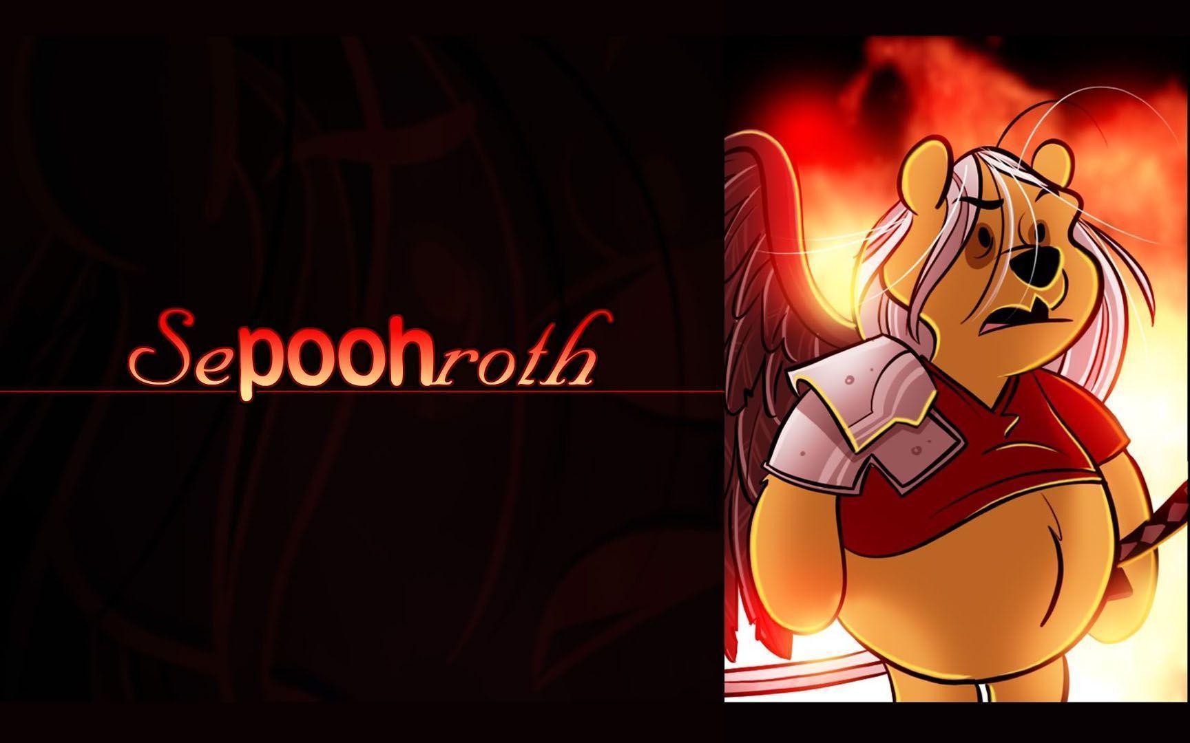 Sephiroth Winnoe The Pooh Games Wallpaper Image featuring