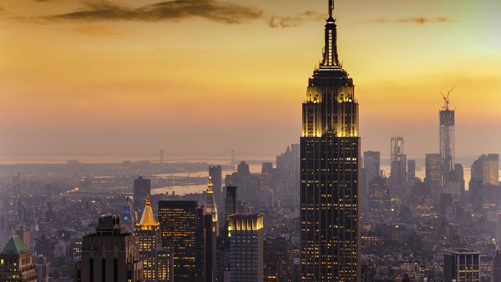 New York City Sunset Wallpaper For Android Tablet Free Download