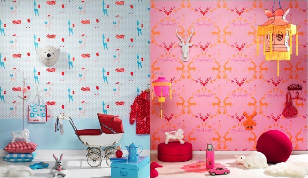 Dutch design: Cool kids room wallpaper
