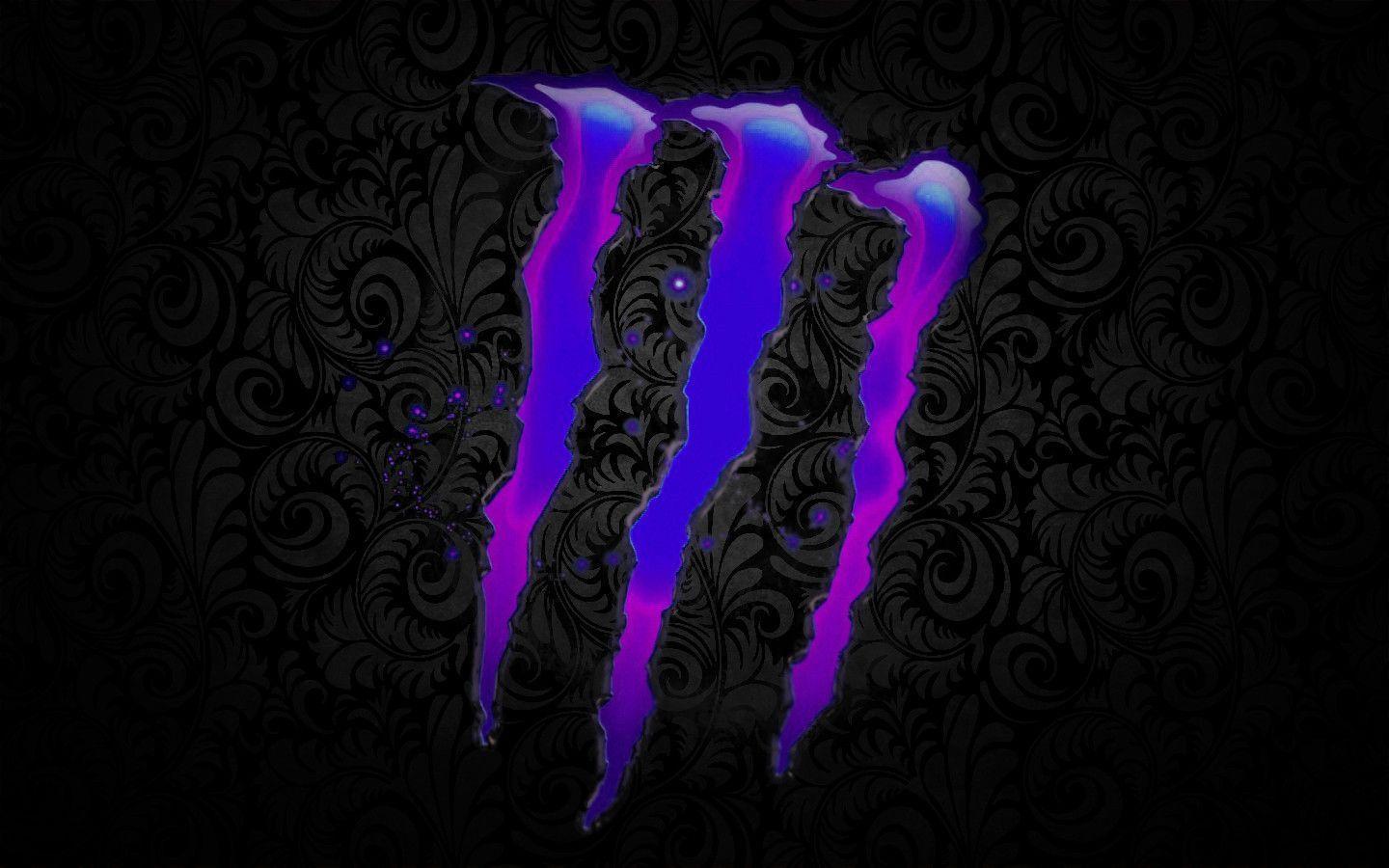 image For > Purple Monster Logo Wallpaper