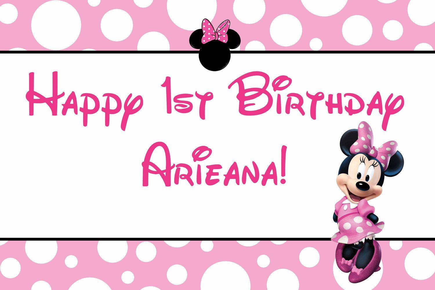 Minnie Mouse Birthday Banner Free Wallpaper Download. woliper