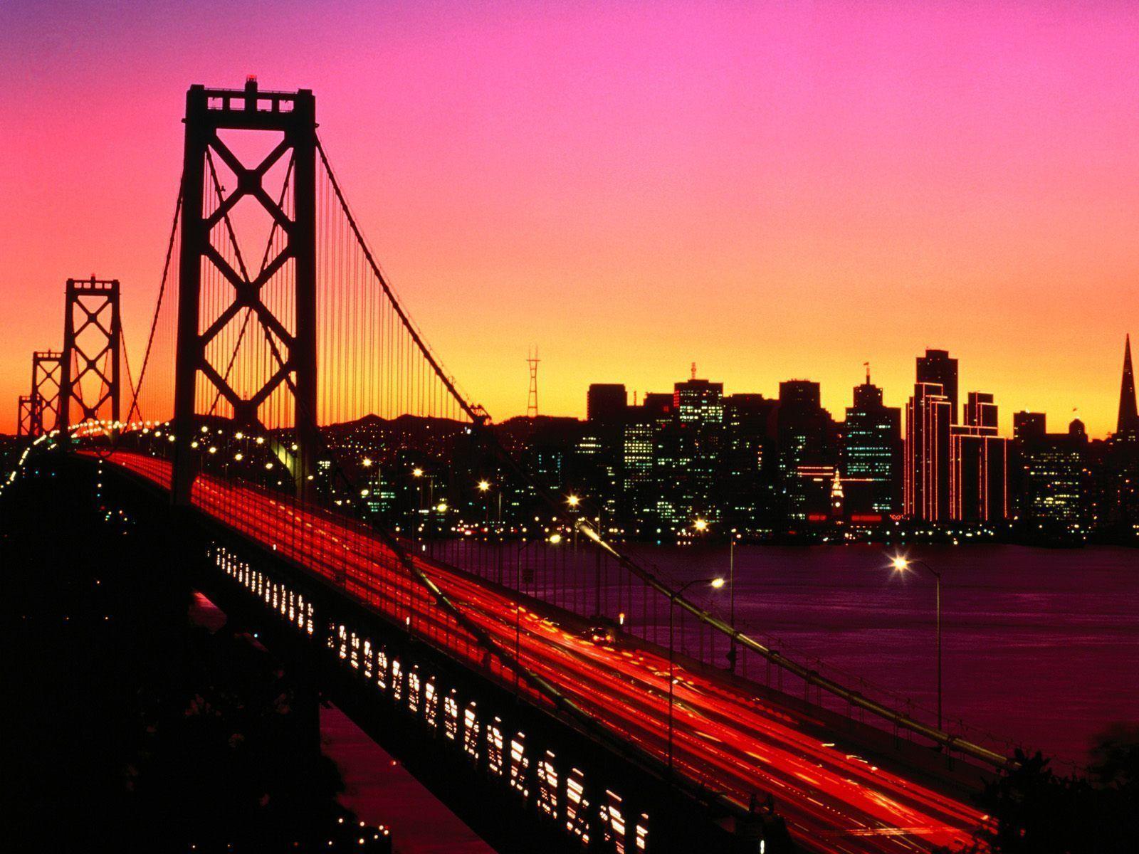 San Francisco Skyline Wallpaper Sunset Picture In San Francisco