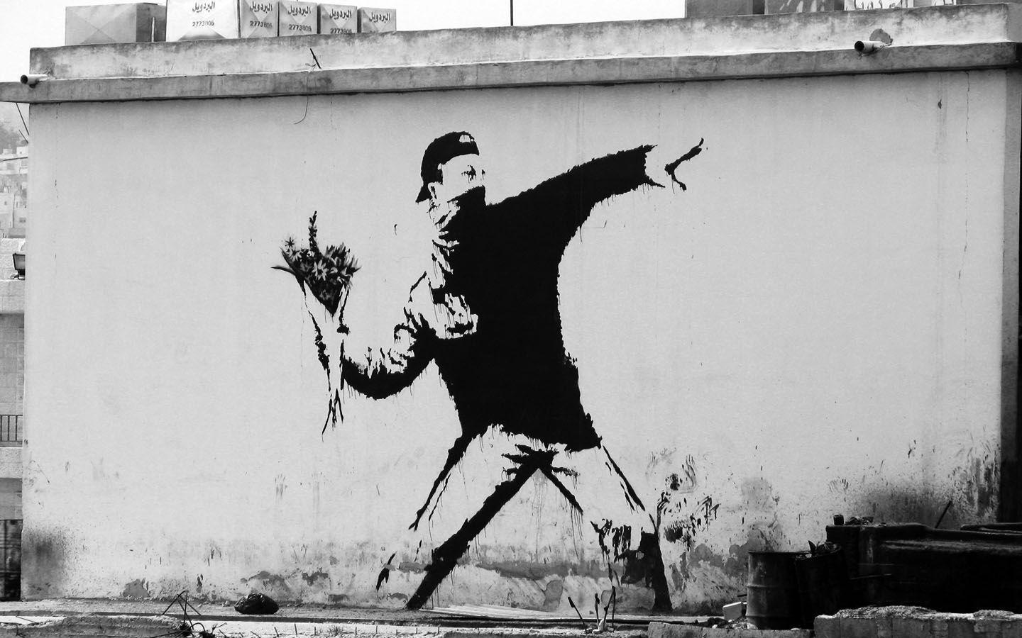 Download Banksy Street Art Wallpaper. Full HD Wallpaper