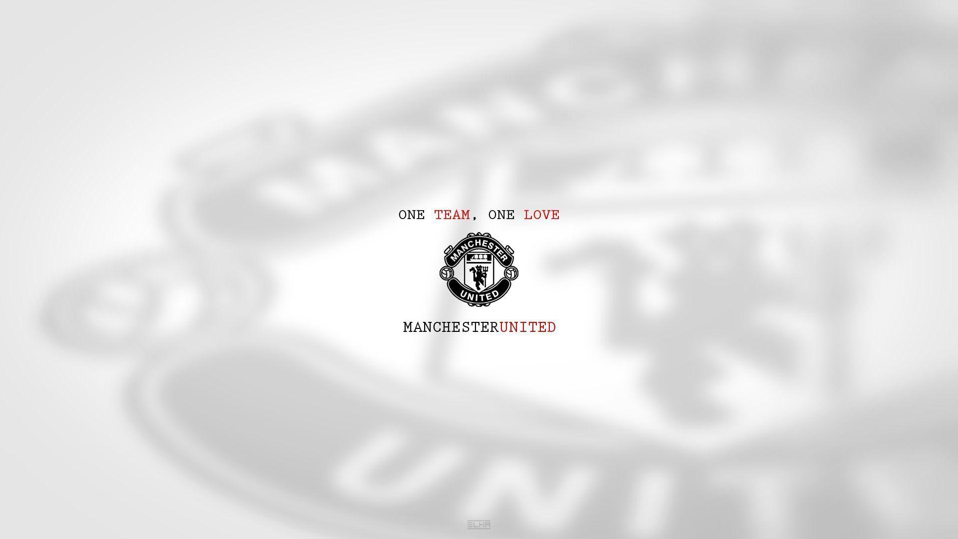Manchester United Logo White Wallpaper White Gray Color HD Free