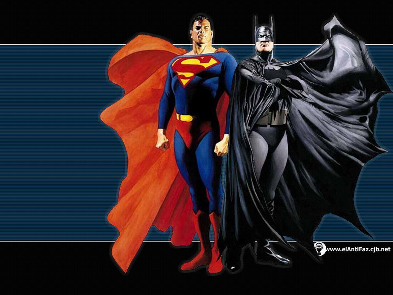 Alex Ross Art Superman And Batman 1280 X 960 Batman Wallpaper