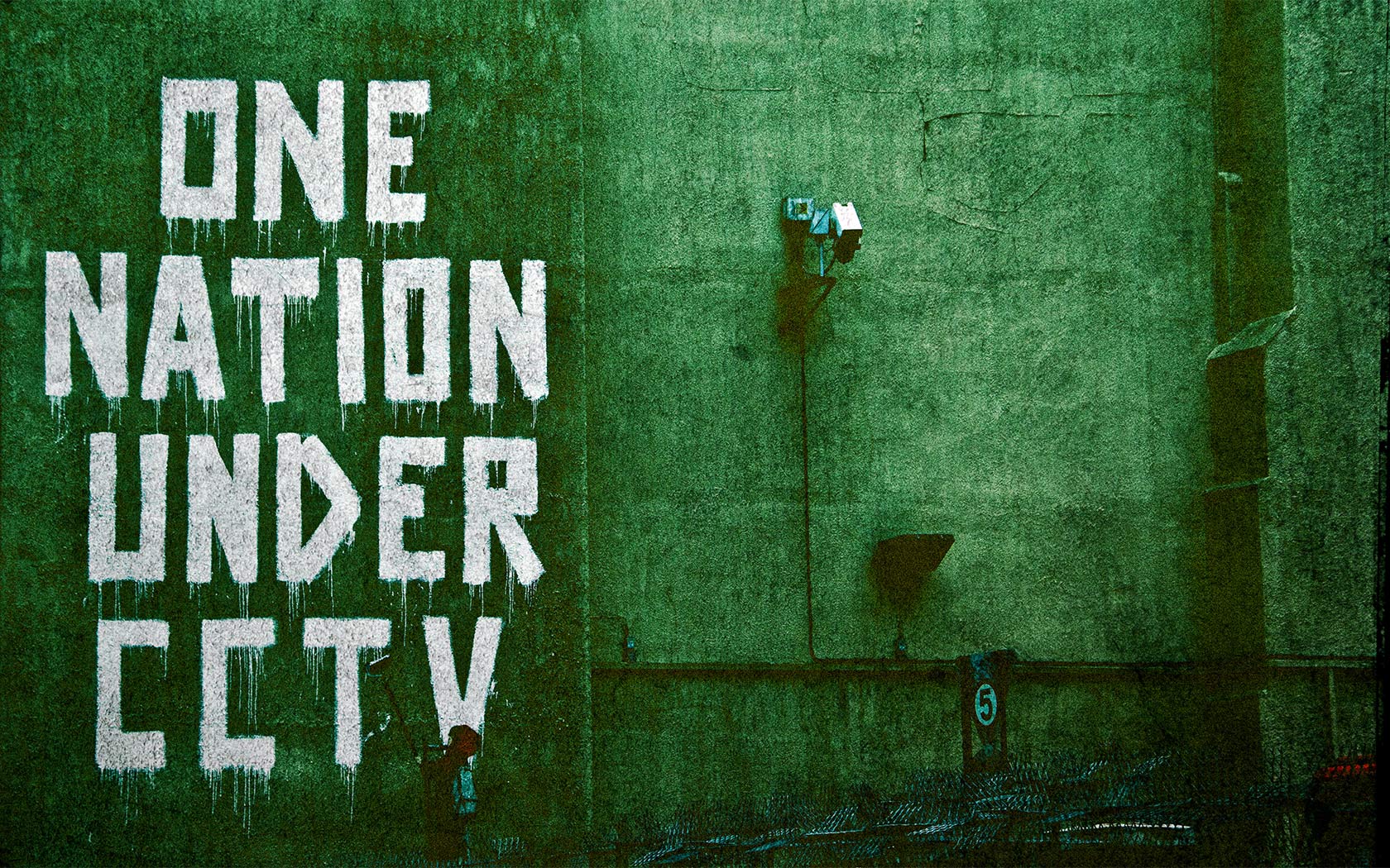 One Nation under CCTV Banksy Wallpaper