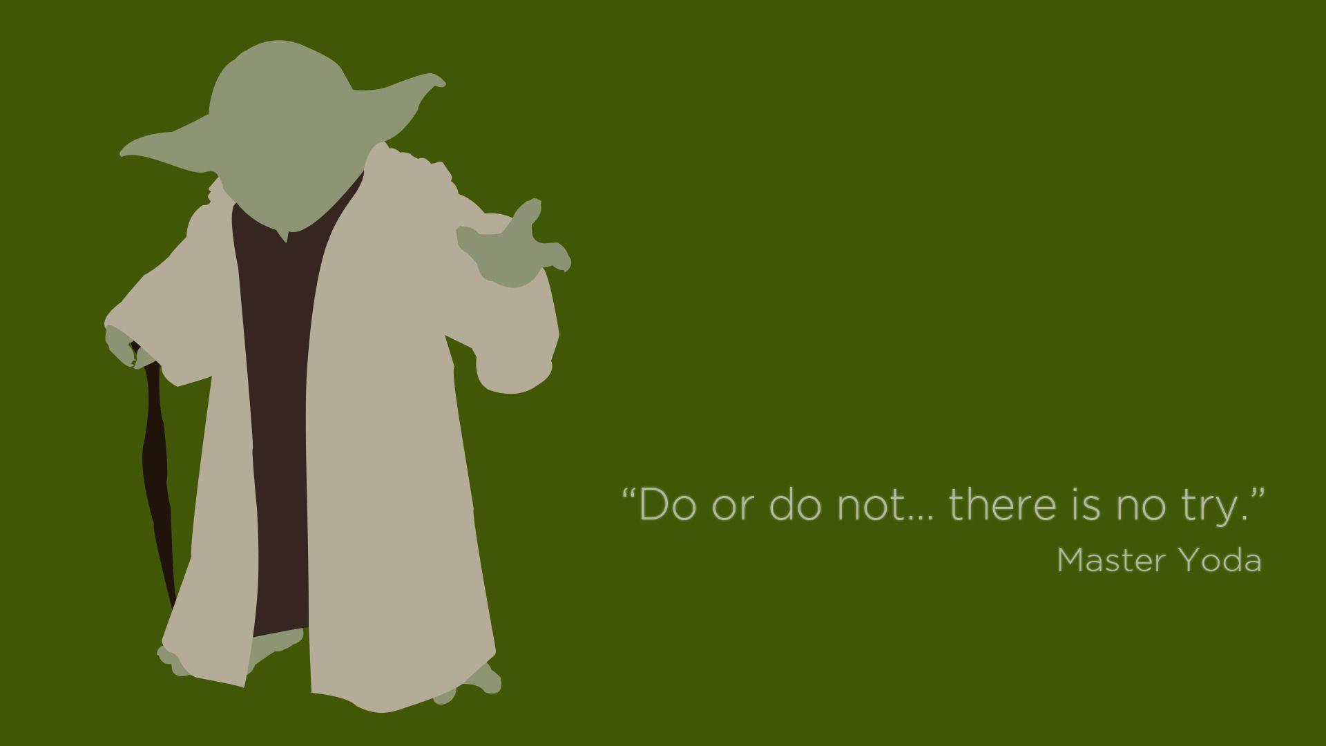 Master Yoda quote Wallpaper #