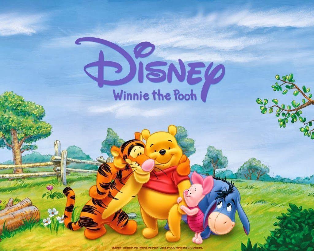 image For > Pooh Bear With Hearts