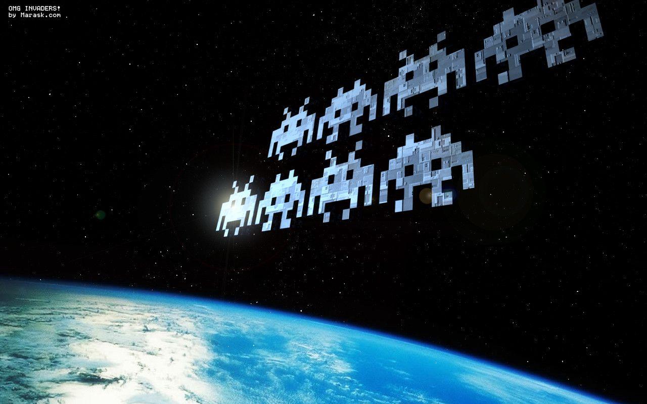 Pin Space Invaders Wallpaper By Narcisse Shrapnel