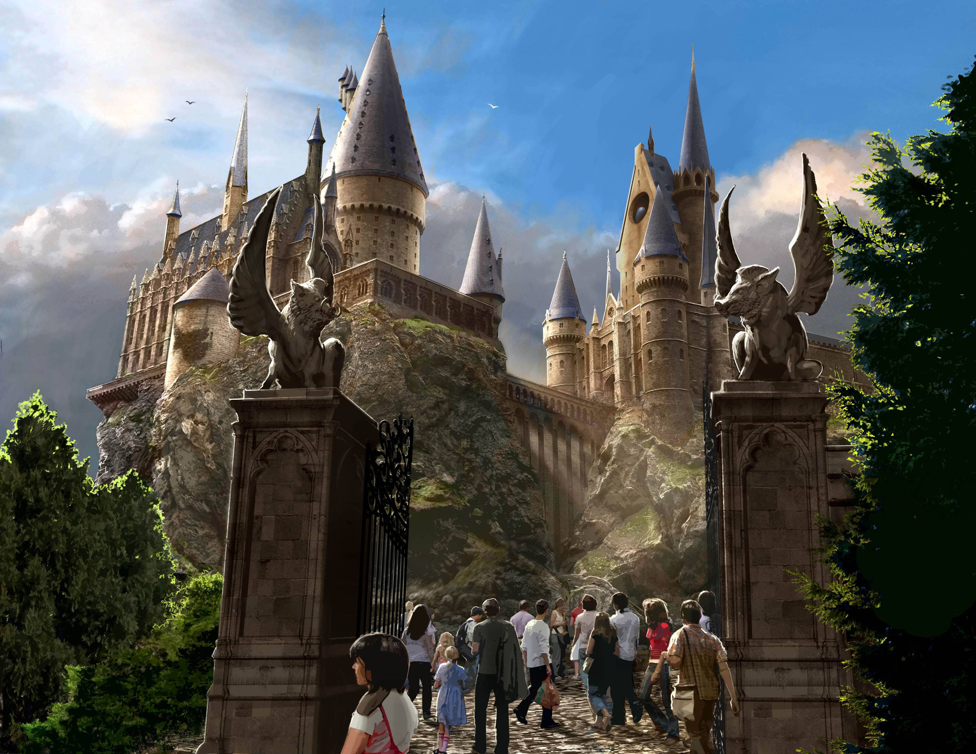 Hogwart&;s Castle Exterior Desktop Wallpaper