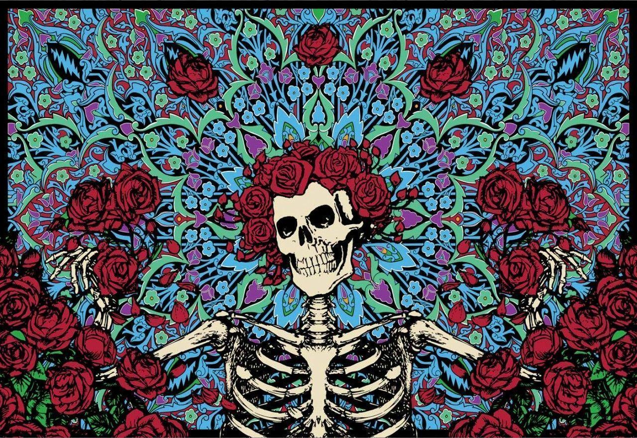 image For > Grateful Dead Skull Wallpaper