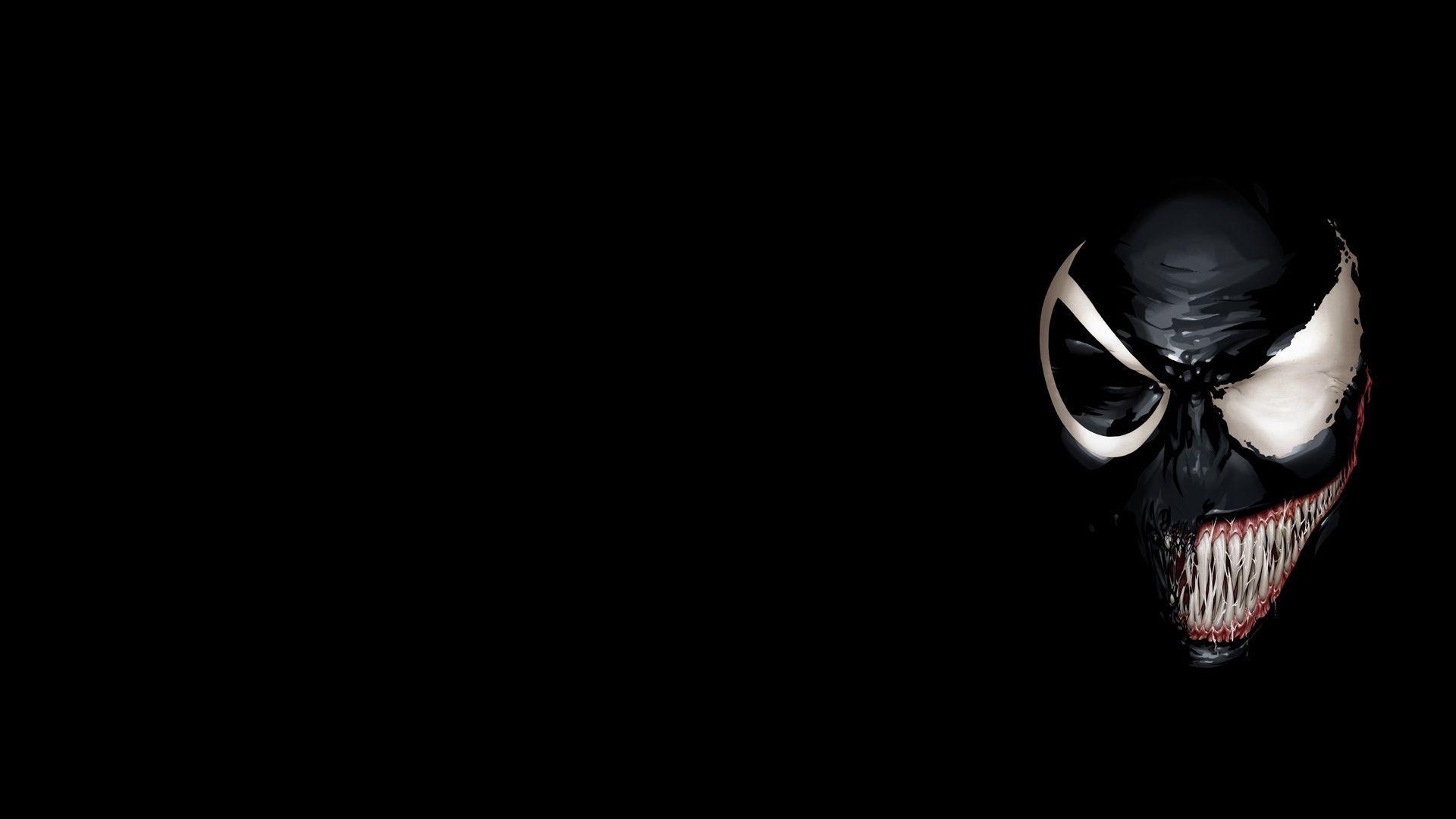 Wallpaper For > Venom Face Logo Wallpaper