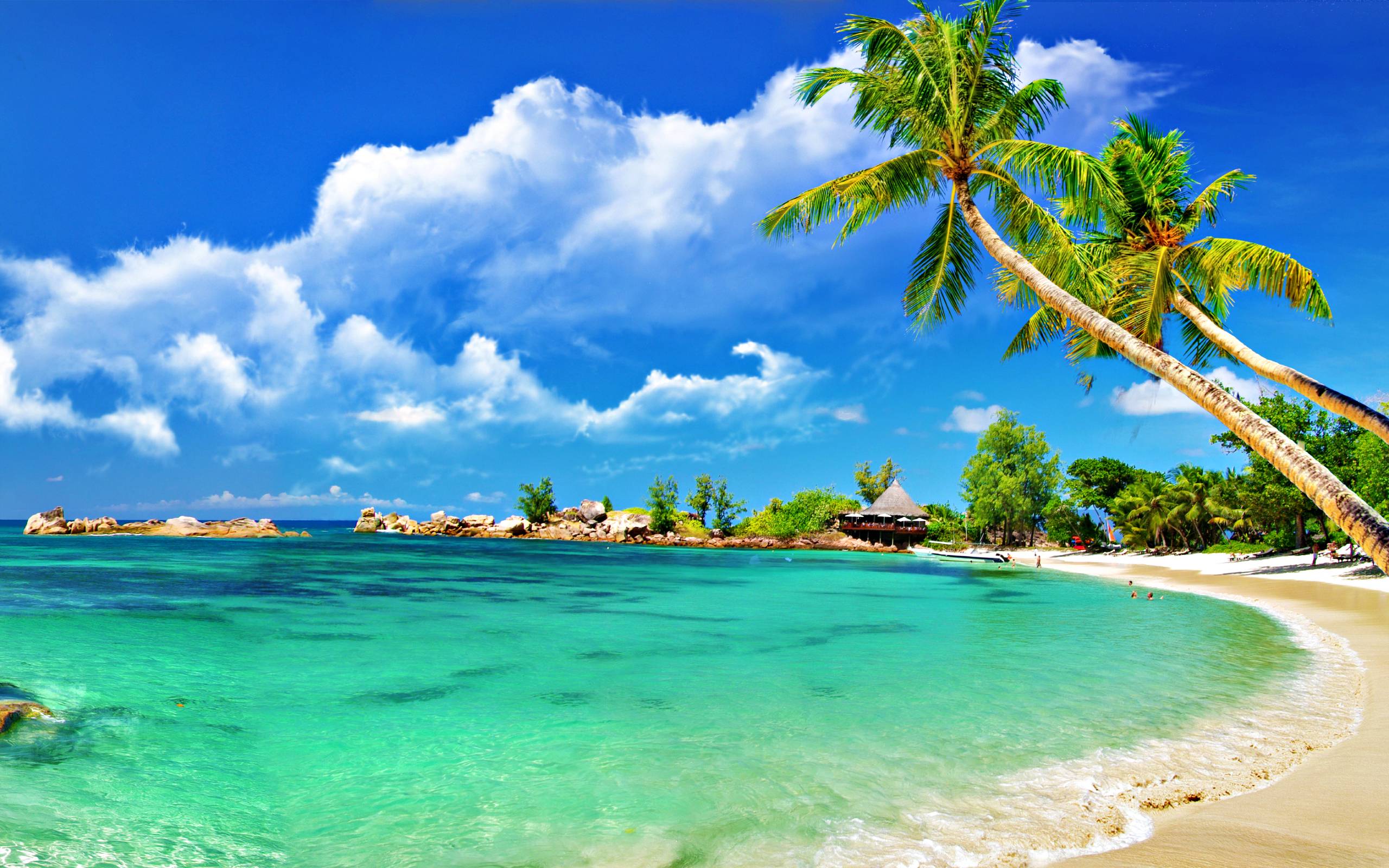 Beautiful Tropical Beaches Wallpaper Background 1 HD Wallpaper