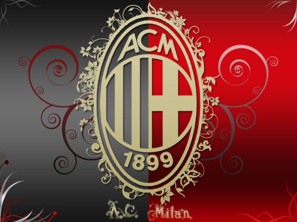 AC Milan Artistic Logo HD Wallpaper for Desktop and iPad