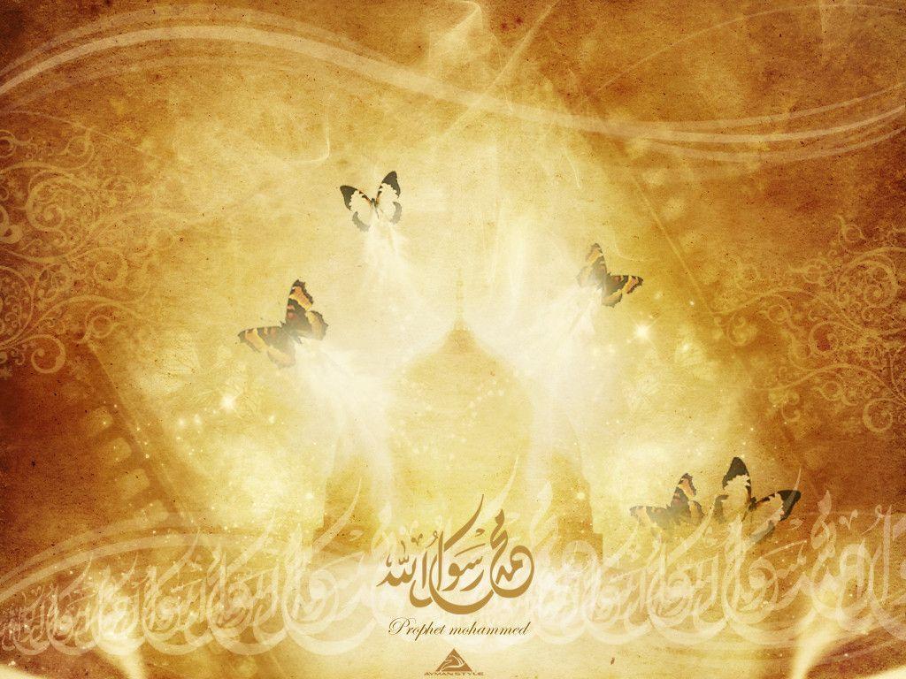 Free Abstract Golden Islamic Design Background For PowerPoint